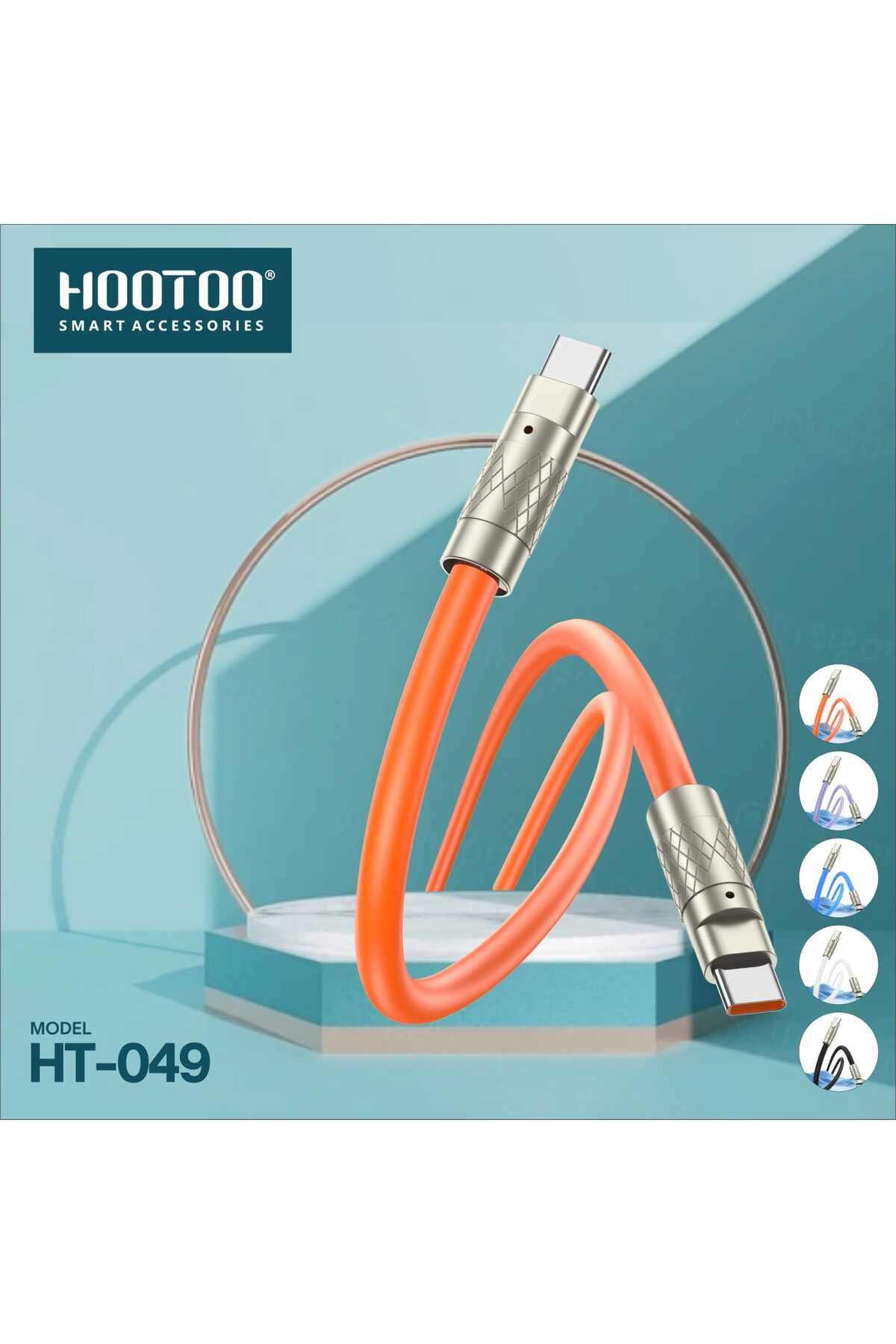 HooToo-اشحن أجهزتك بثقة مع كابل HT-049 عالي الجودة اختيارك الأمثل للشحن السريع .فائق النعومه والقوة 4