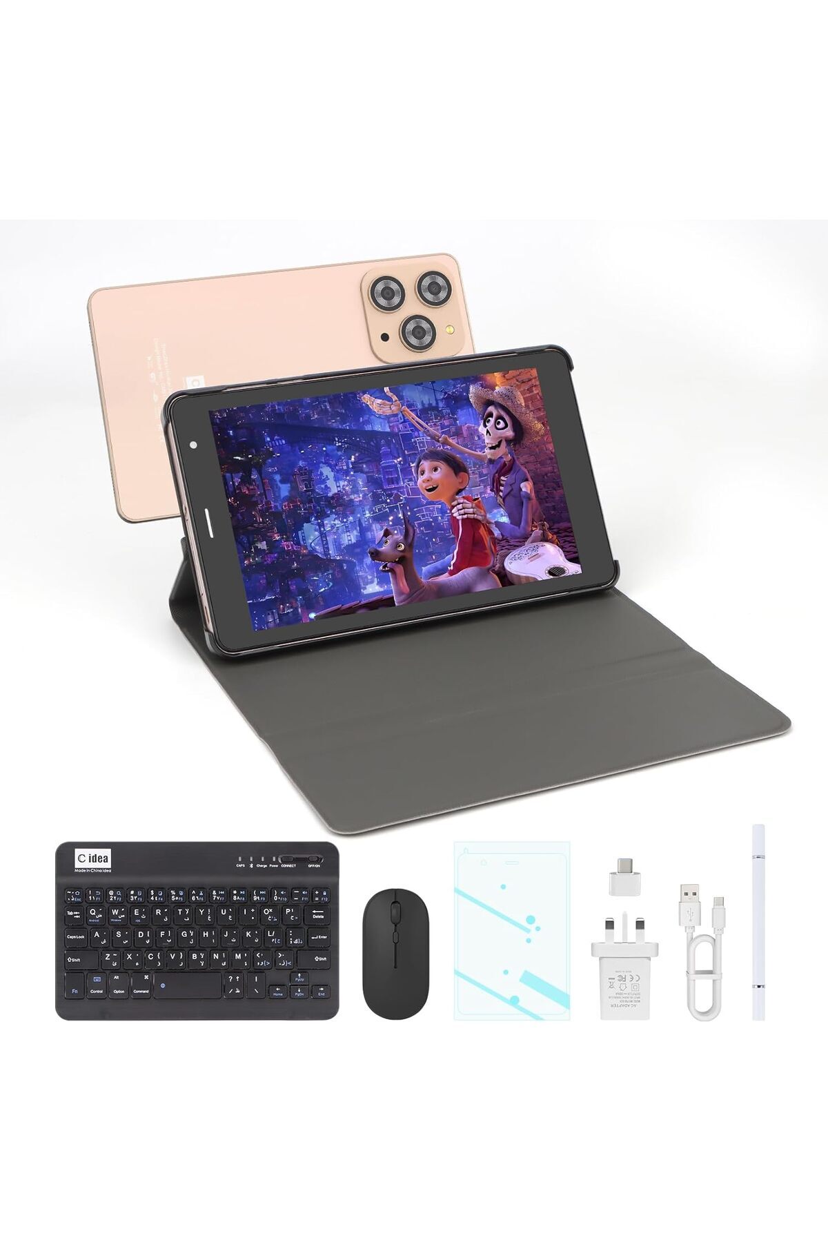 CIDEA-C idea 8 inch Tablet, Android 15.0 Tablet Octa-Core Processor, 8GB RAM, 512GB ROM with 5G LTE SIM, 1 3