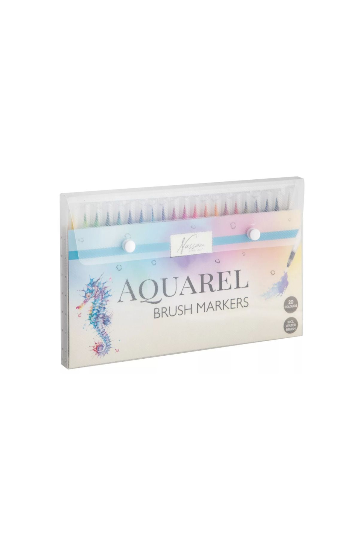 Nassau fine art-Brush Tip Marker Set – 20 Pieces – Ideal for Illustrations, Calligraphy and Design 1