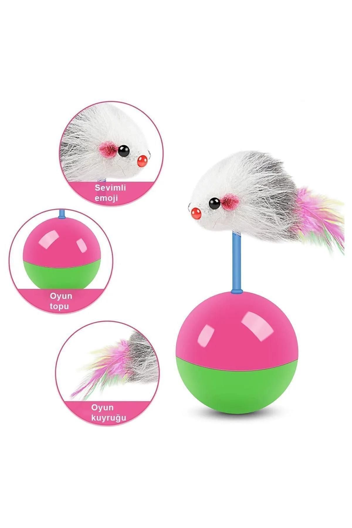 jetfast-Moving Cat Ball with Mouse Haci Yatmaz Kitten Toys Mouse Chasing Game 11 cm 7