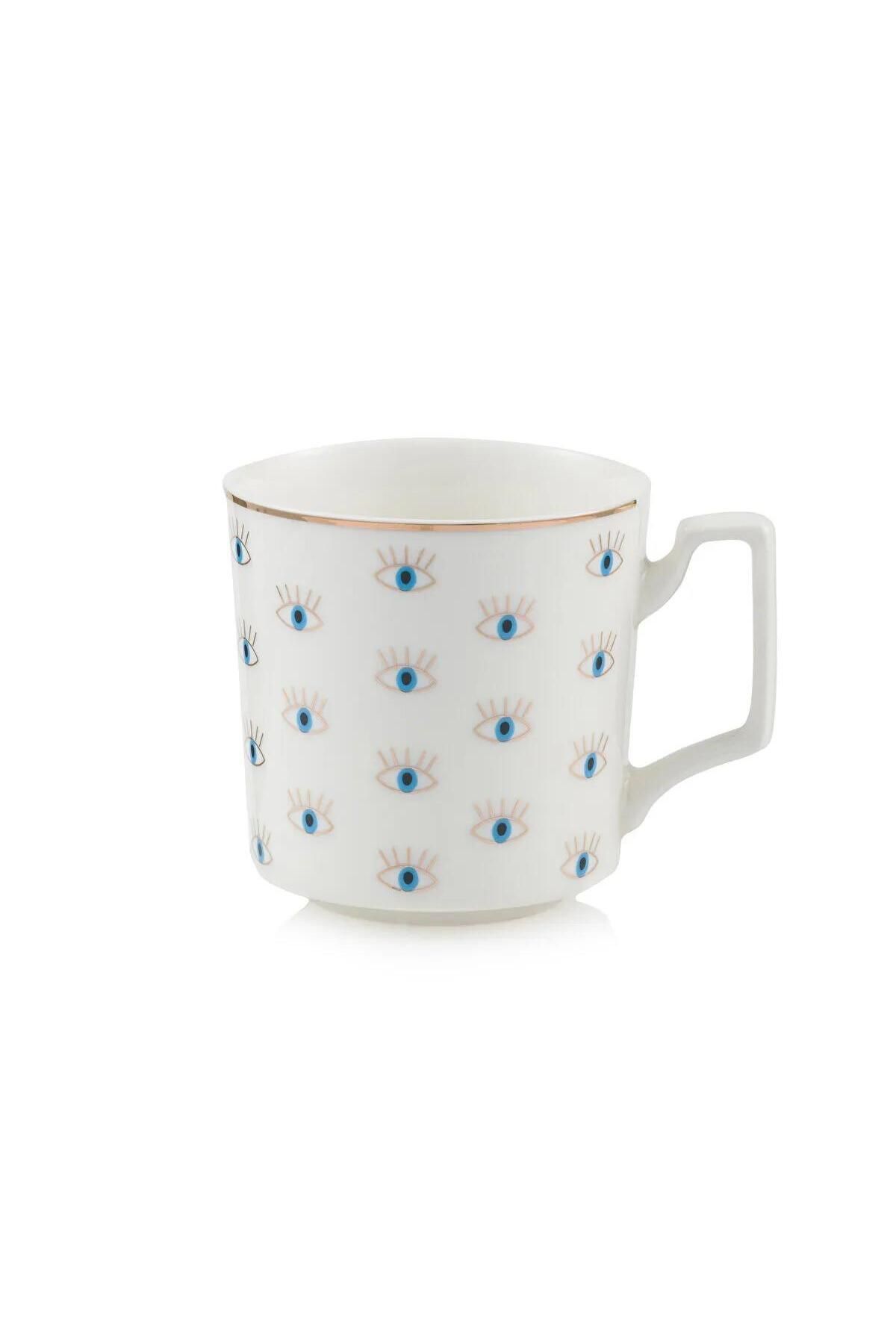 LC Waikiki-Lcw Home Mixed Eye Printed Porcelain Mug 360 ml (W5) 4