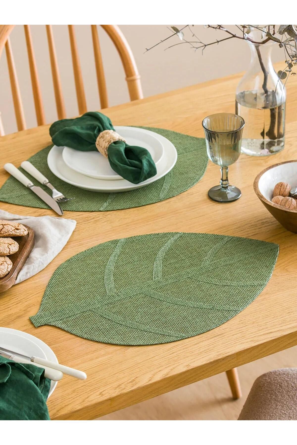 LC Waikiki-Lcw Home Leaf Figured Wicker Supla Set of 2 49 cm (W5) 2