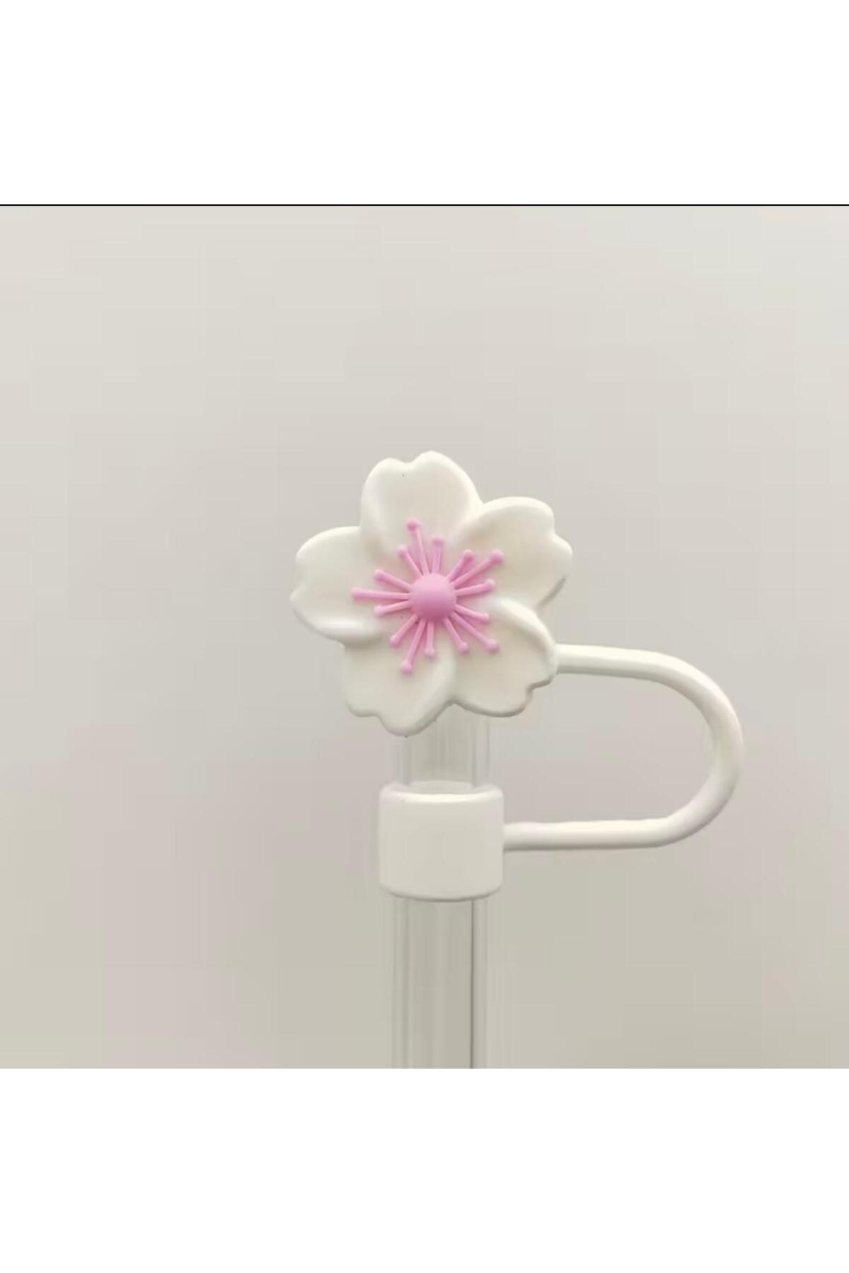 Vira Rise-1Pc White Floral Pipette Plug/Pipette Tip/Camping/Running/Traveling/Pipette Head 3