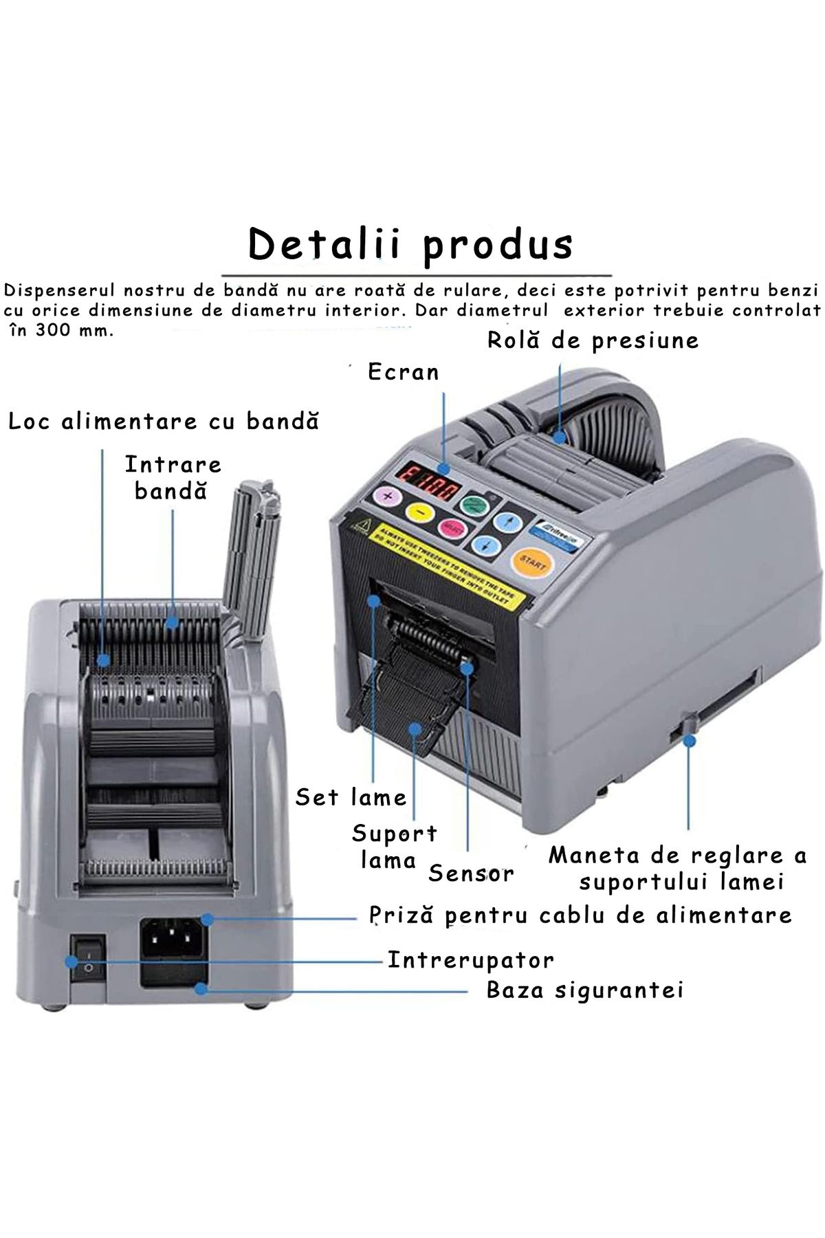 WePro Store-Distribuitor automat de bandă, mod dual, presetat sau ciclic, cu ecran LED 9
