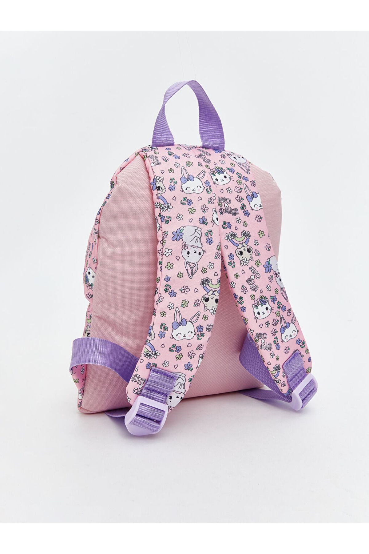 LC Waikiki-Ecru Patterned Girl's Backpack 2