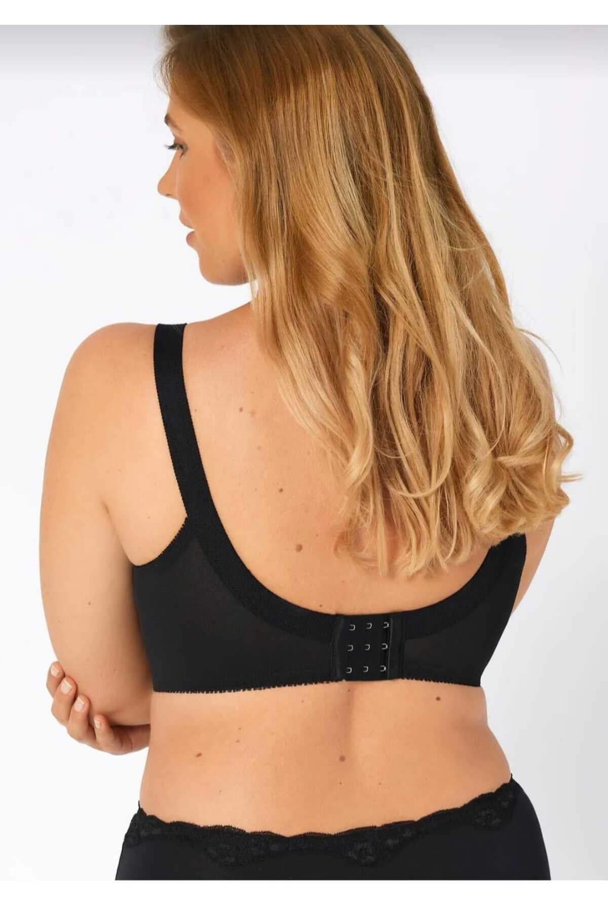 NARIYA  Kadın Büyük Beden Toparlayıcı Sütyen Battal Rahat Toplayıcı Desteksiz Telsiz Kapsız Anne Sütyeni - Görsel 2