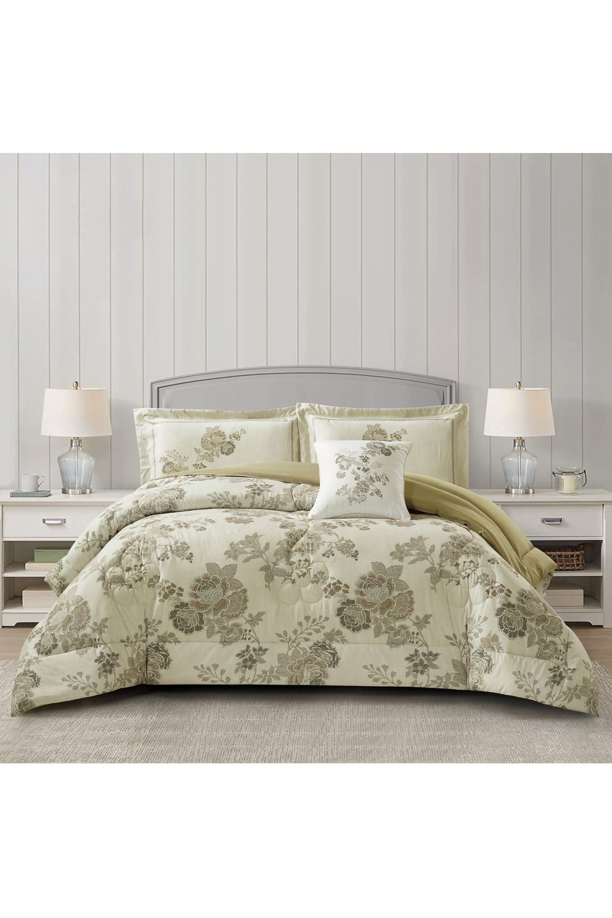 Donetella-4-Piece Digital Print Comforter Set – King Size 250x230 cm, Soft Microfiber Bedding Set. 1