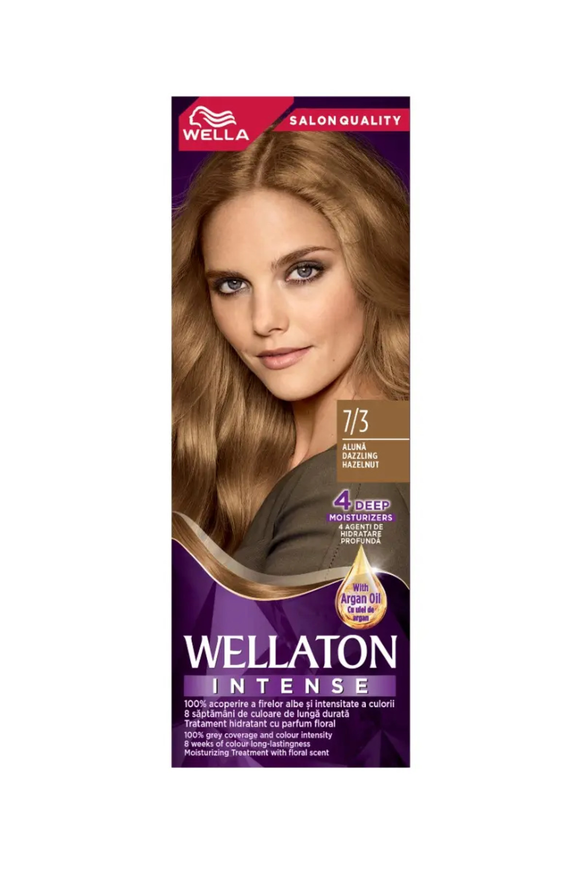 Wellaton Permanentní barva na vlasy 7/3 Lískový oříšek, 110ml