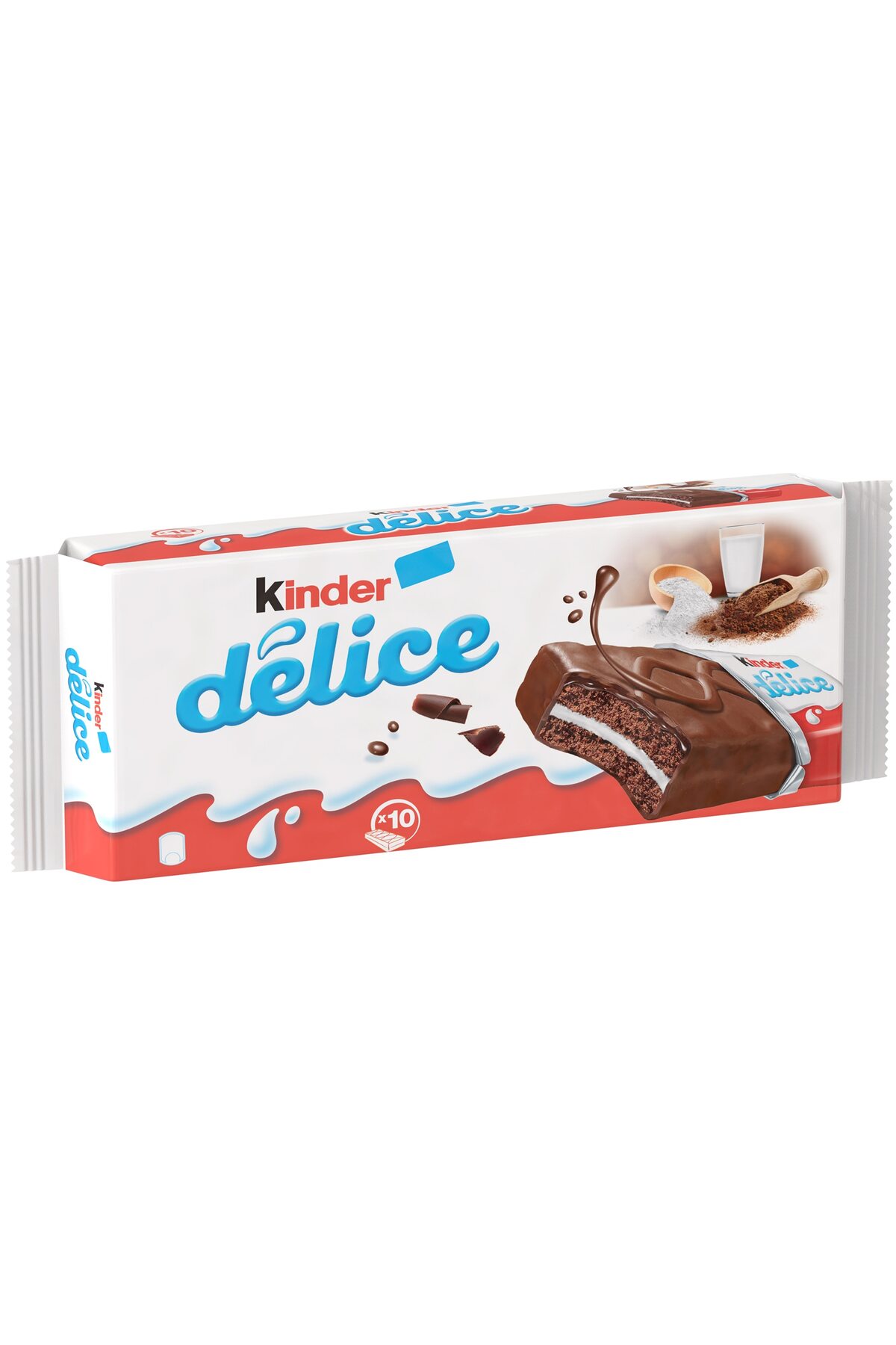 Kinder Lahodný mliečny a kakaový koláčik, 10 ks x 39 g