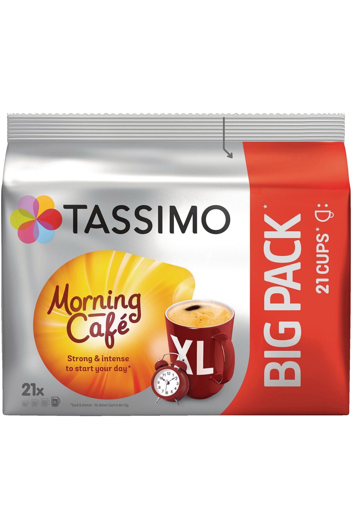 tassimo Капсули за кафе Morning Cafe, Голяма опаковка, 21 напитки x 215 мл