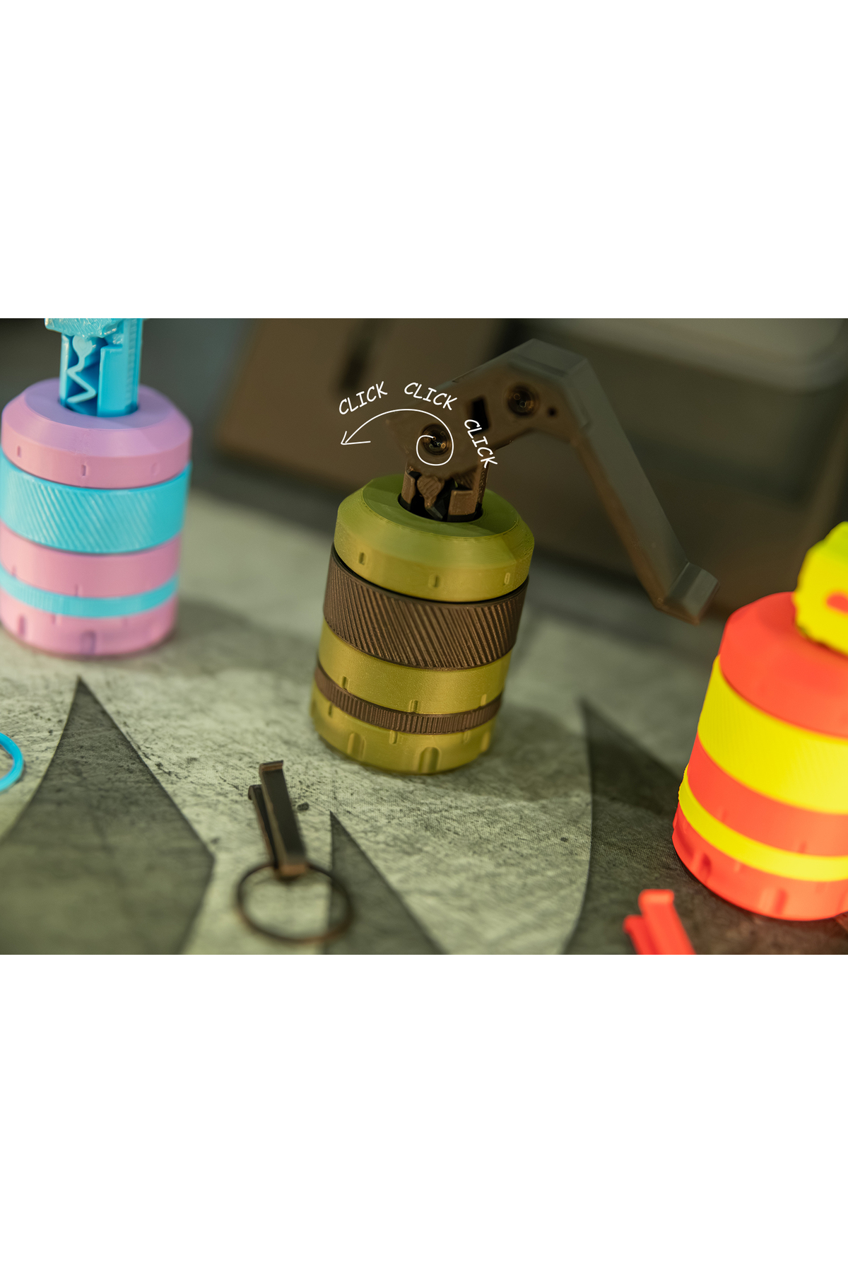 3'lü Karışık Renk Fidget El Bombası Seti | Stres Giderici Dekoratif Oyuncak