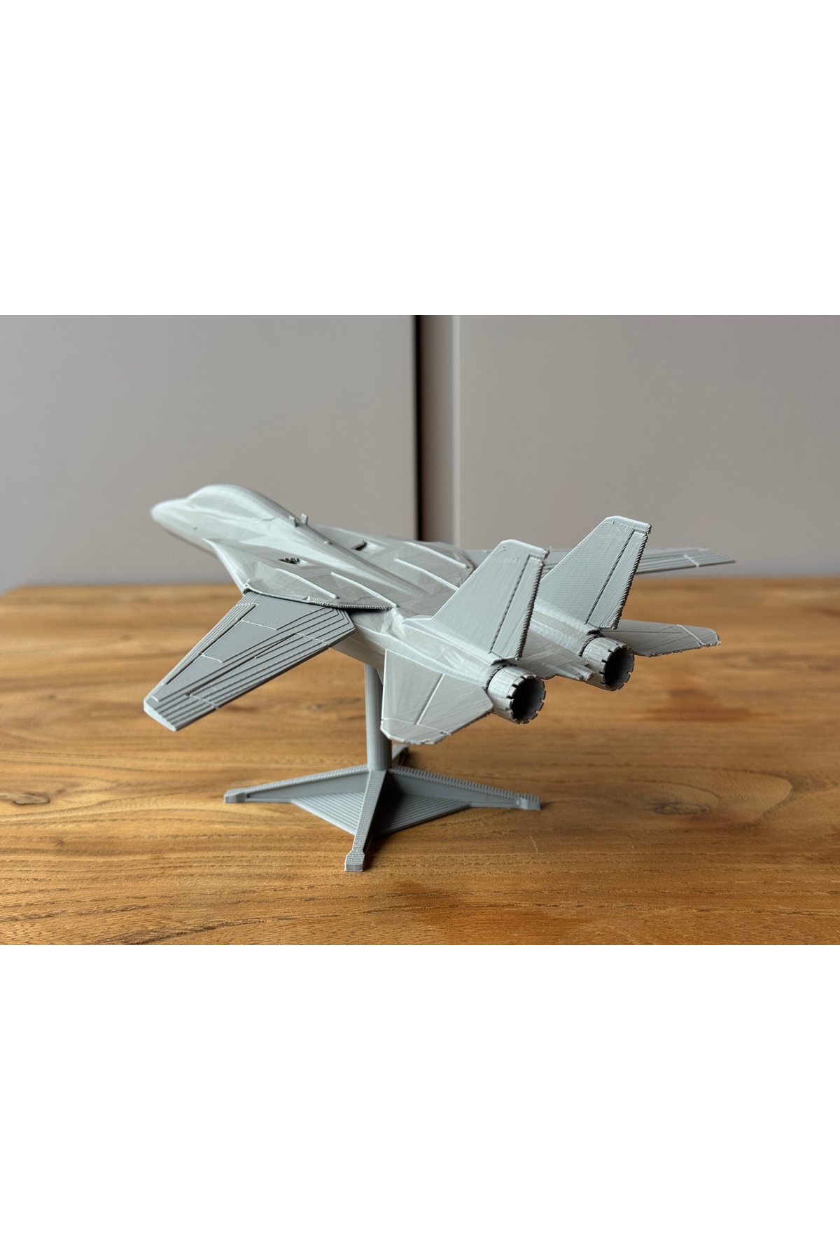 F-14 Tomcat Maket Uçak | Hareketli Kanatlı Boyanabilir Uçak Modeli