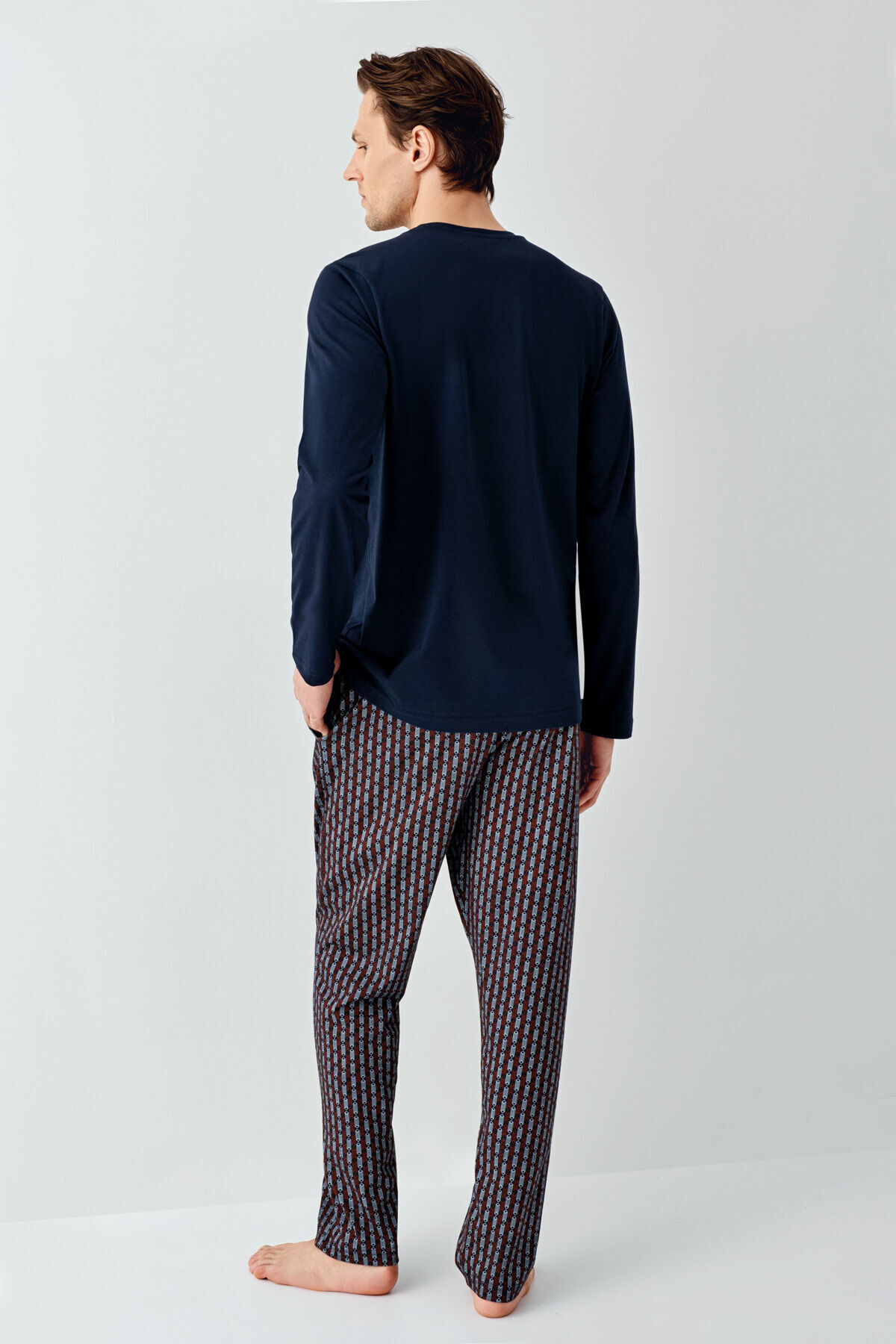 Erkek Lacivert Pijama Takımı - 4