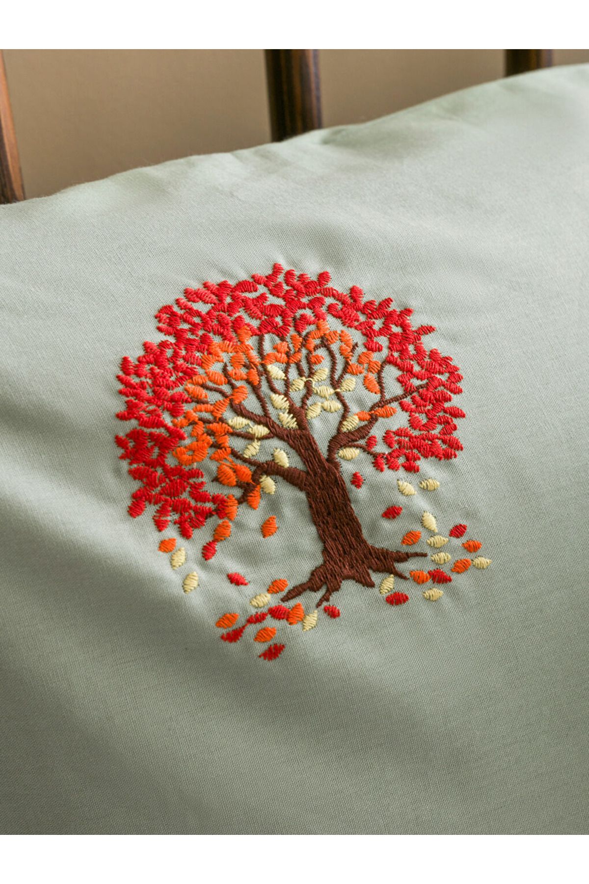 LC Waikiki-Corner Tree Embroidered Pillow Case Set of 2 50X70 cm 3