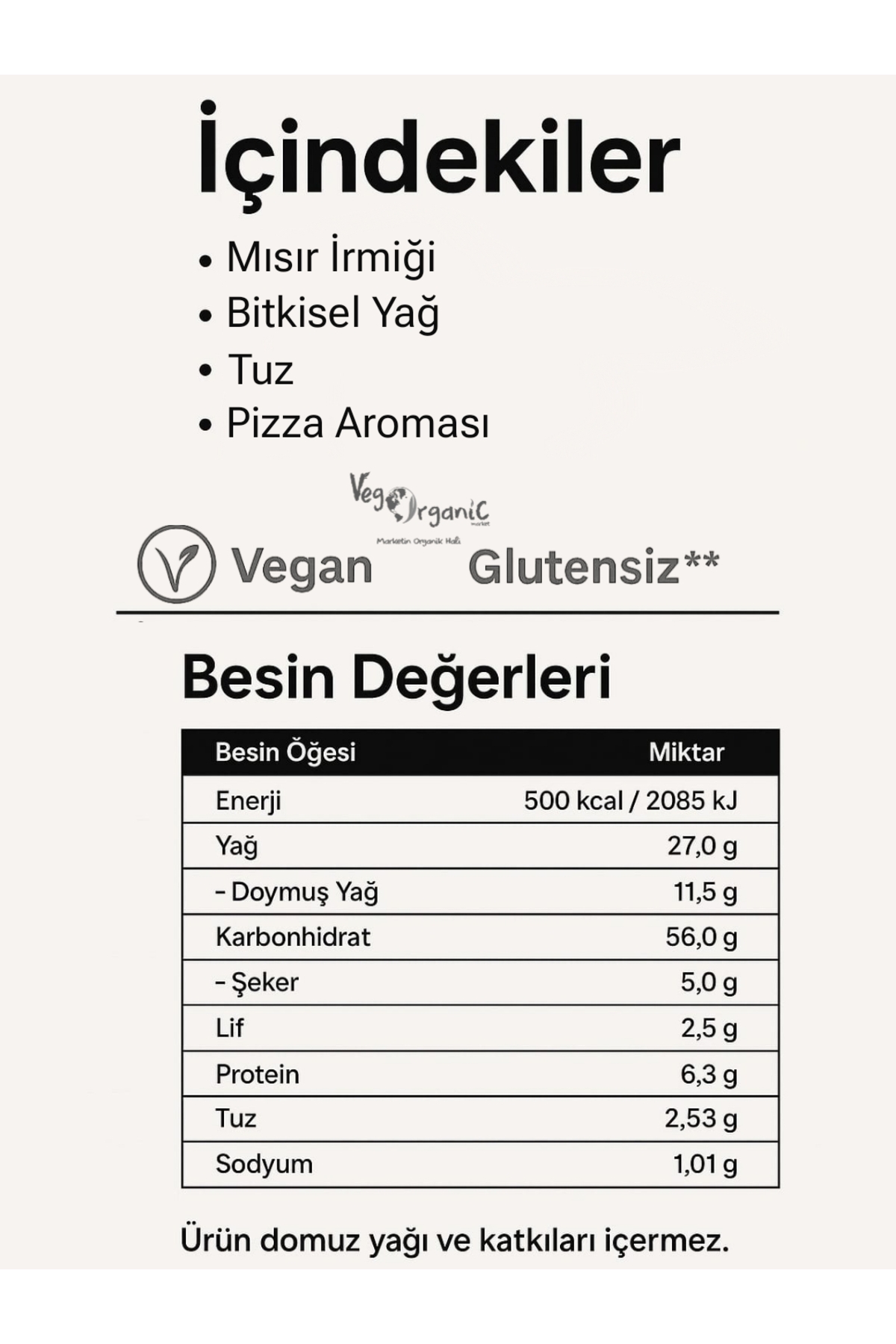 WINNER Vegan Ve Glutensiz İçerik Pizza Aromalı Mısır Cips 75gr