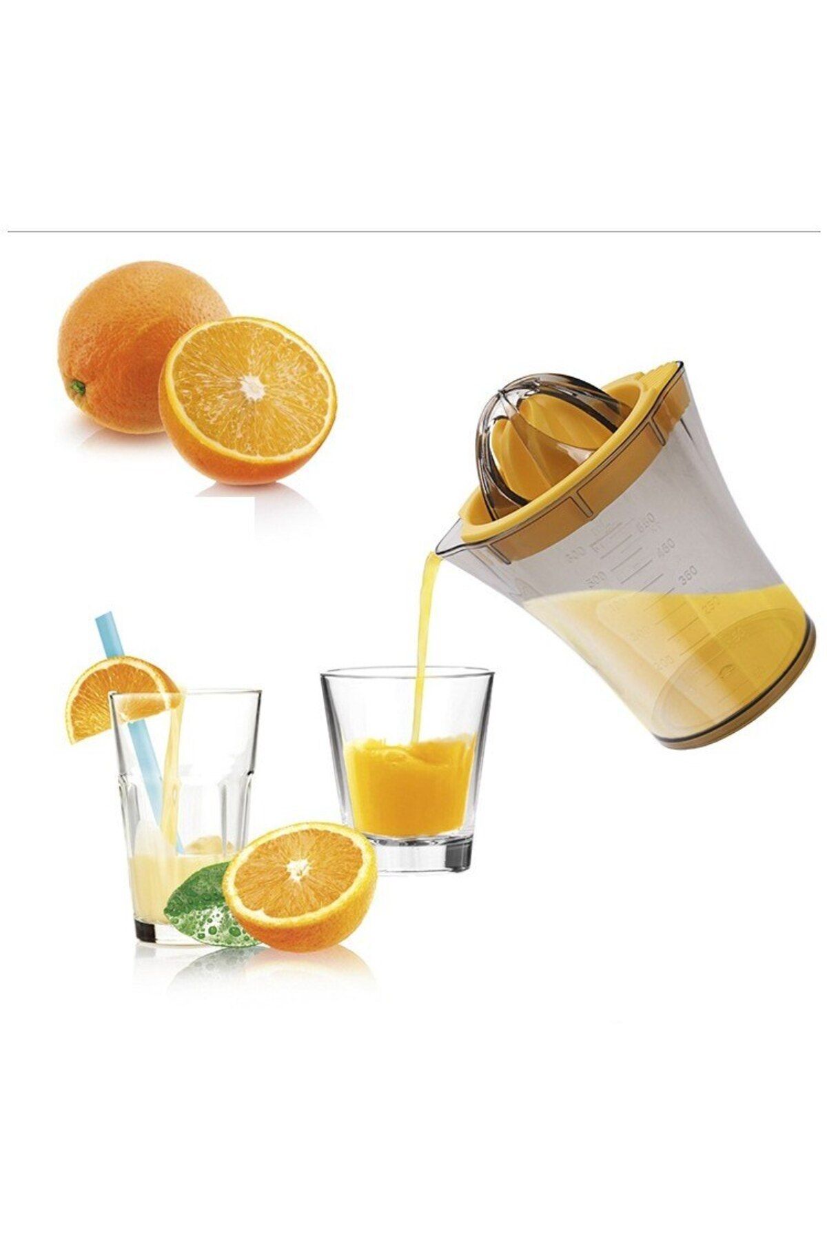 Danex-Manual Citrus Juicer, Danex, with 600 ml container, ABS material, Transparent 4