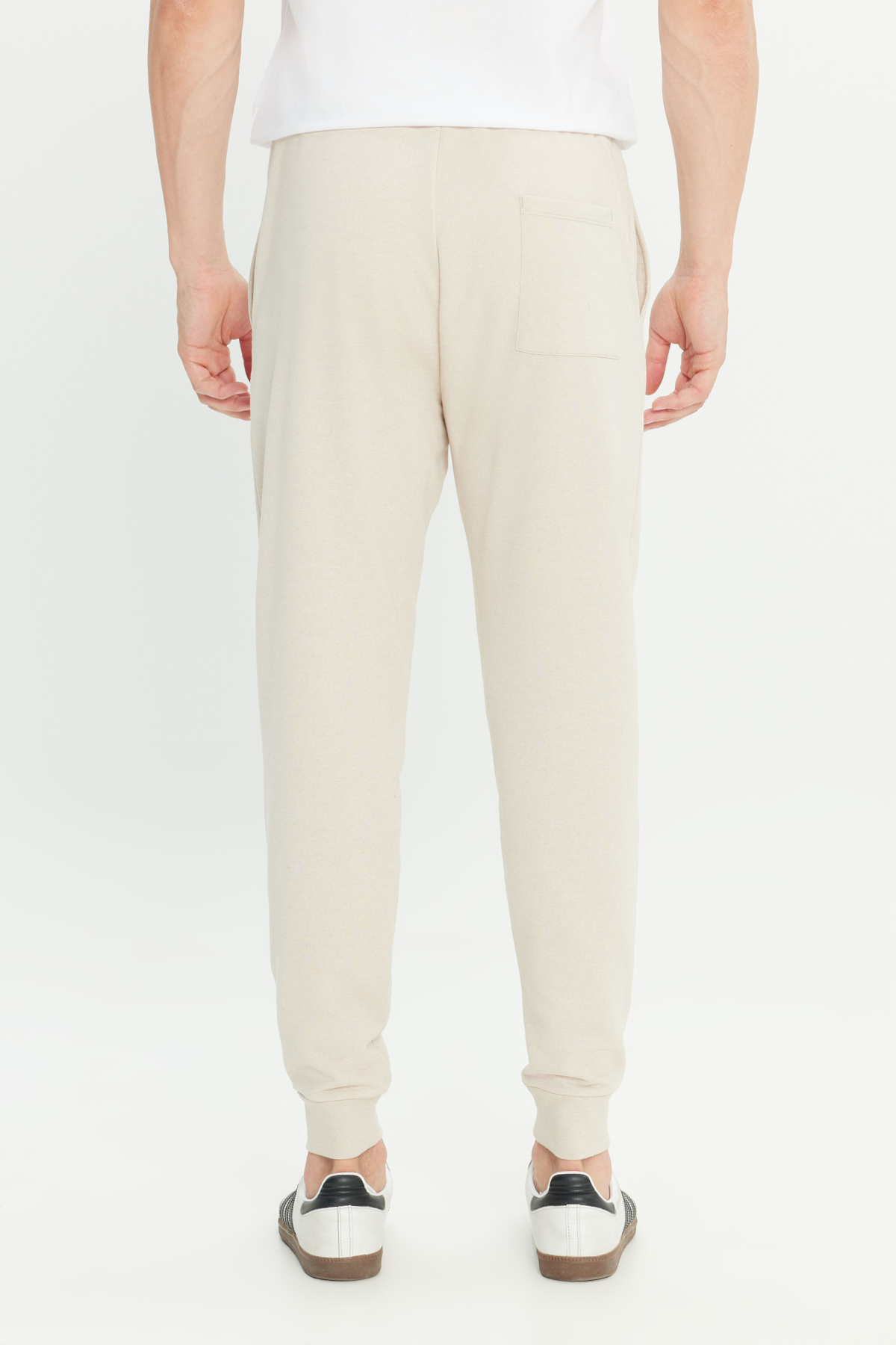 AC&Co / Altınyıldız Classics  Erkek Bej Standart Fit Normal Kesim 2 İplik Cepli Rahat Recycle Pamuklu Jogger Eşofman Altı - Görsel 5