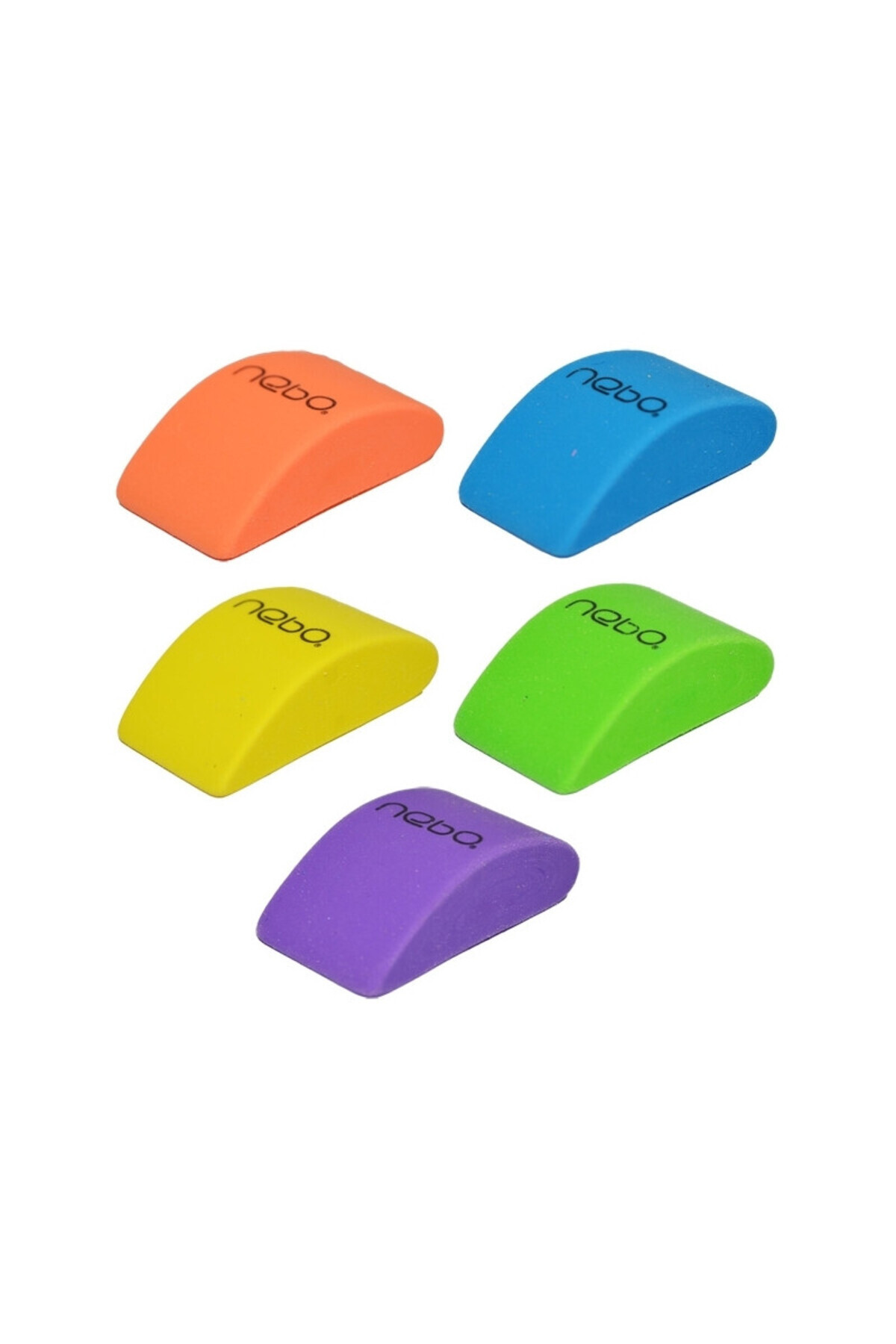 NEBO-Eraser, for pencil, ergonomic shape, different colors 1