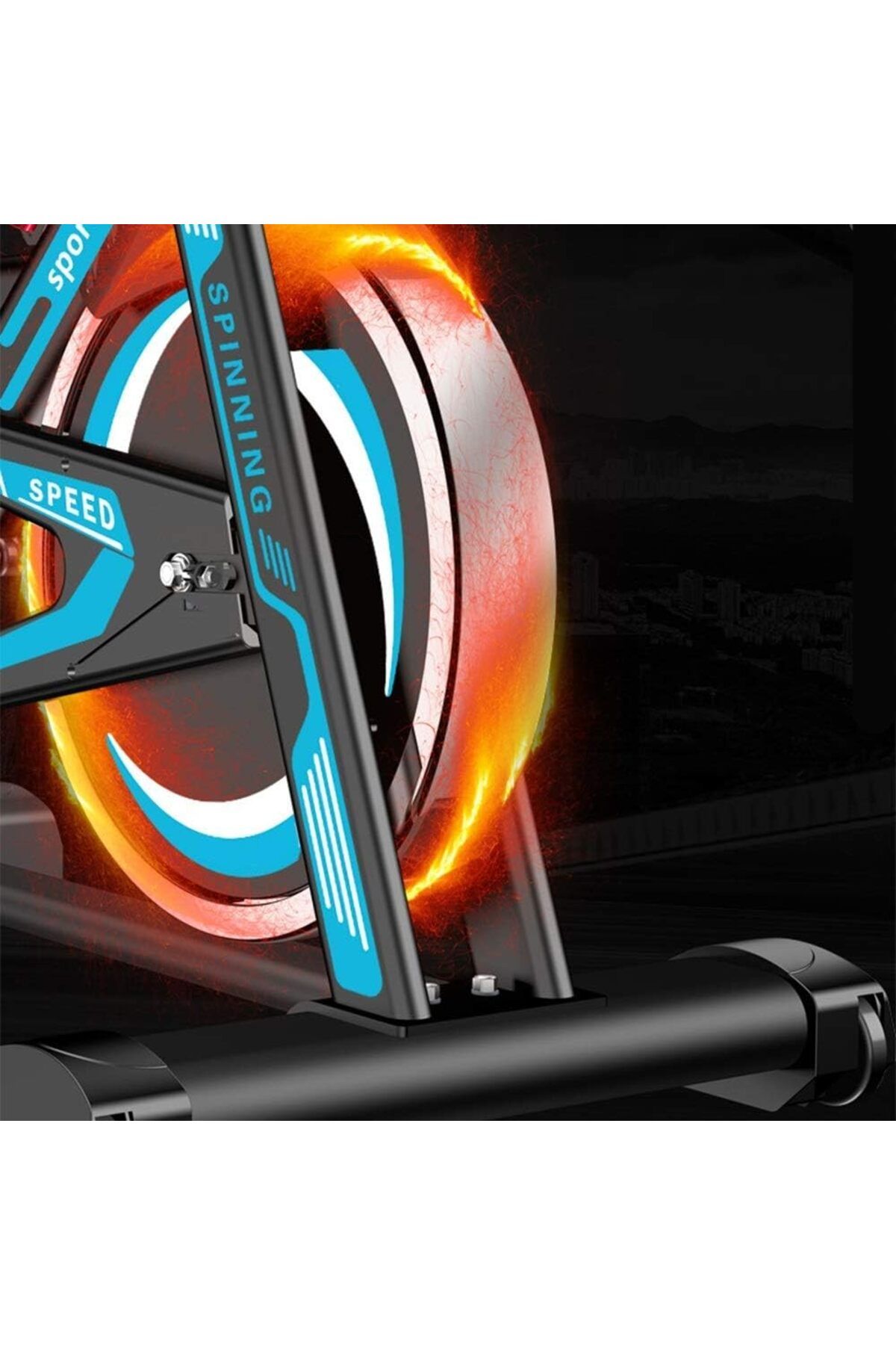 BUNCA-Lijiujia HC003 Magnetic Exercise Bike - 120kg Capacity, 8 Resistance Levels, Multi-Function Display 3