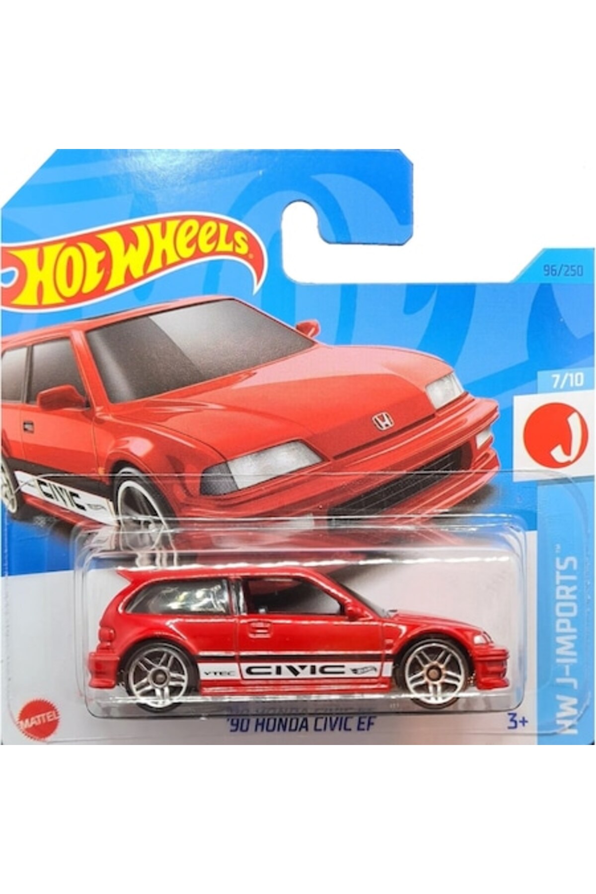 Masinuta Hot Wheels, '90 Honda Civic EF, rosu