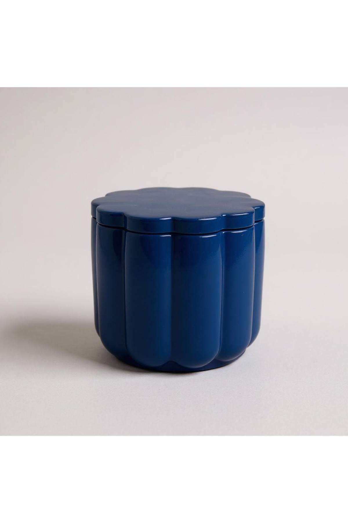 Capsule Blue Decorative Box with Lid