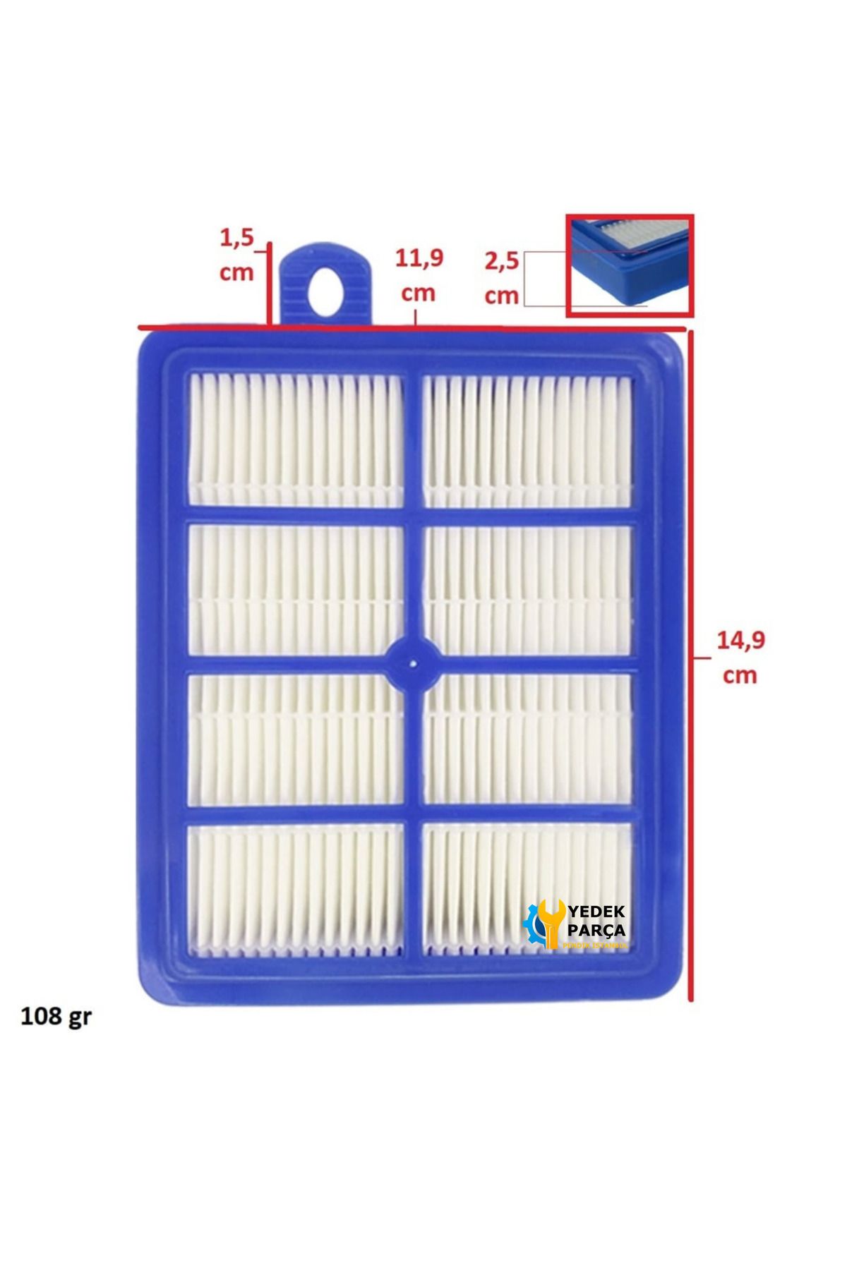 Ozba Ticaret-Electrolux Compatible Twinclean 8266 Vacuum Cleaner Filter 100% Imported Real Hepa Filter 2