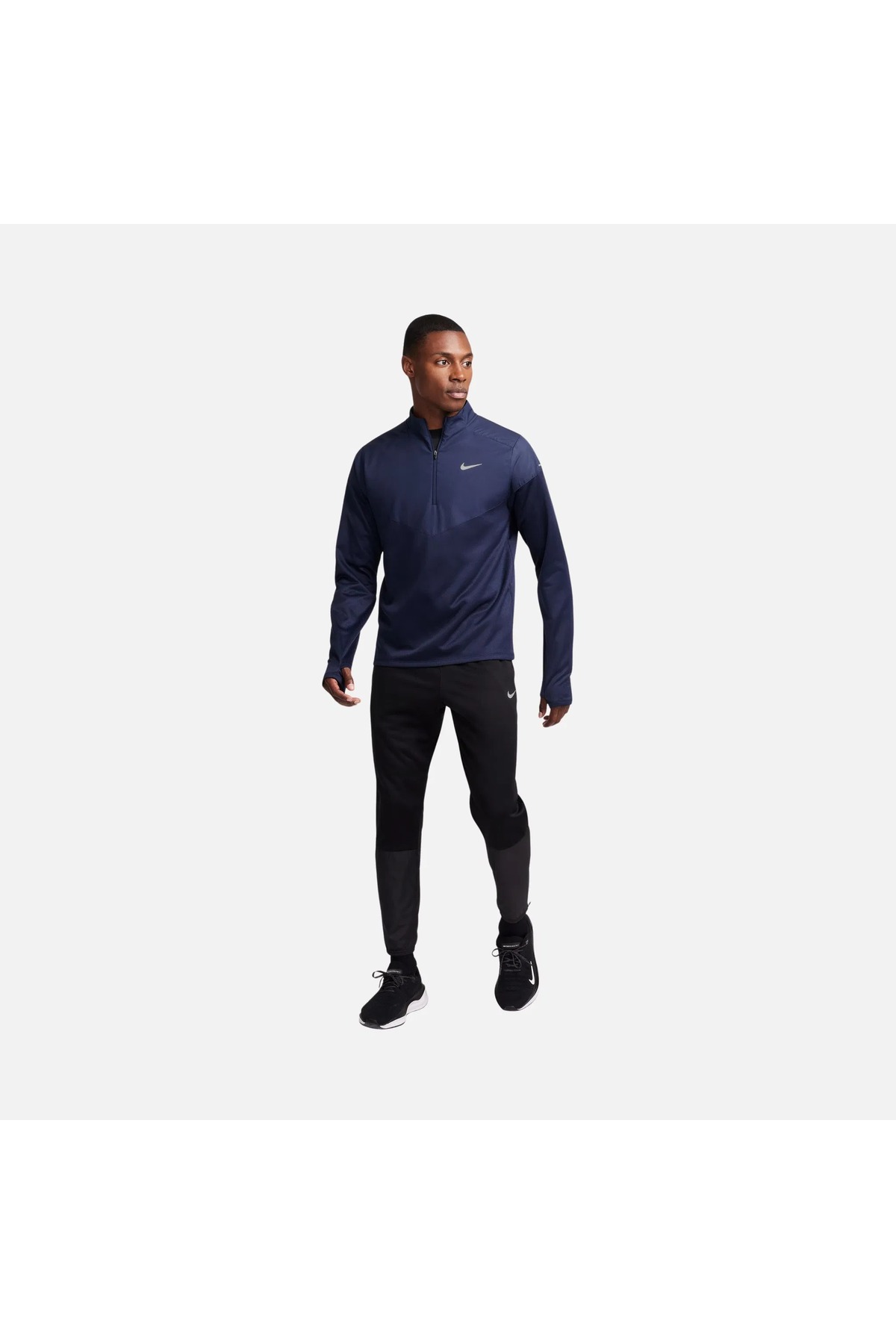 سویشرت ورزشی مردانه Therma-Fit Repel Sphere Element مدل Winter Running به رنگ سرمه‌ای، مدل fz1115-451 نایکی سویشرت اسپرت Nike