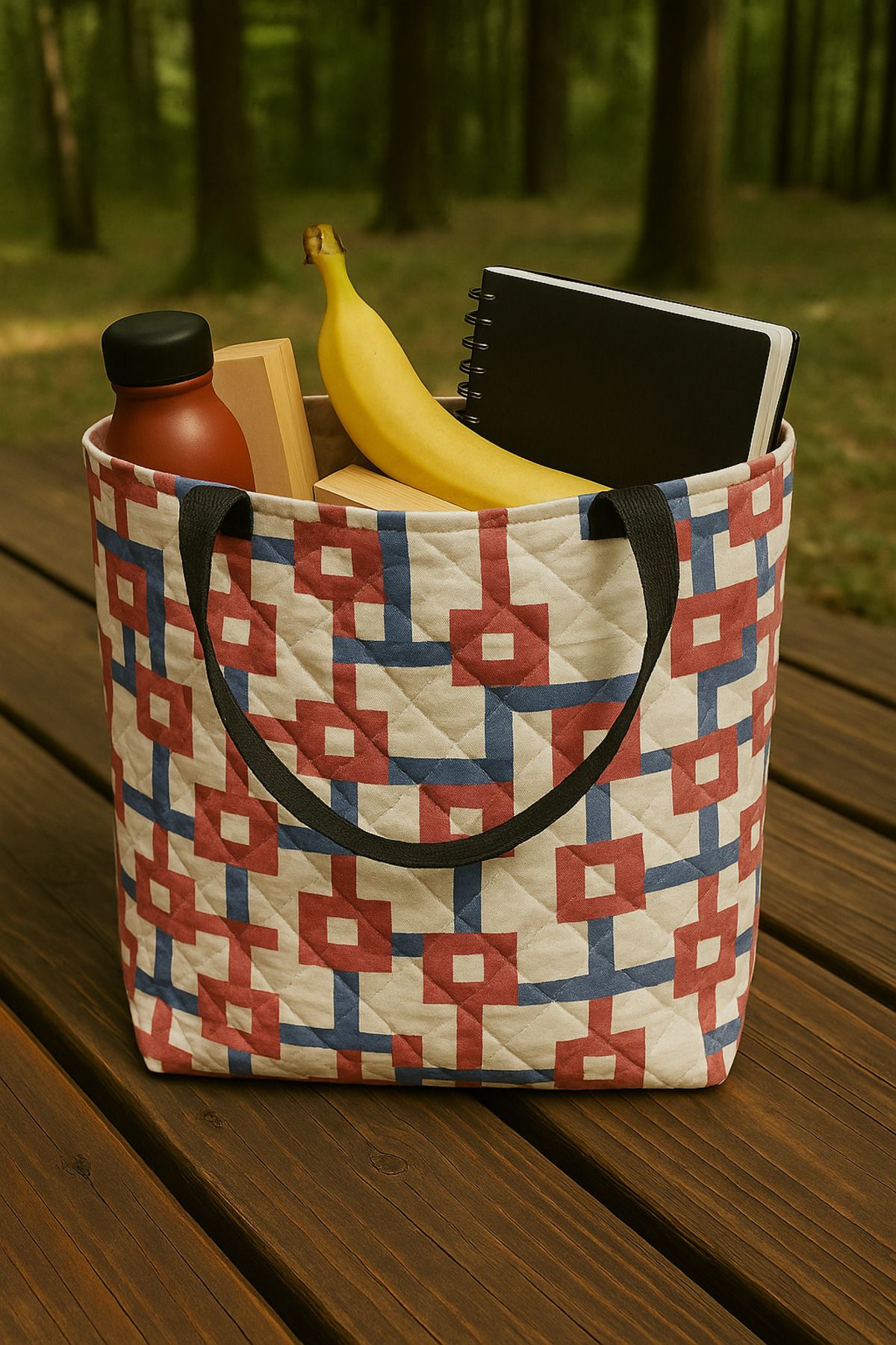 Myvenia-Patterned Cloth Bag Daily Use; Durable, Lightweight and Stylish Design 3