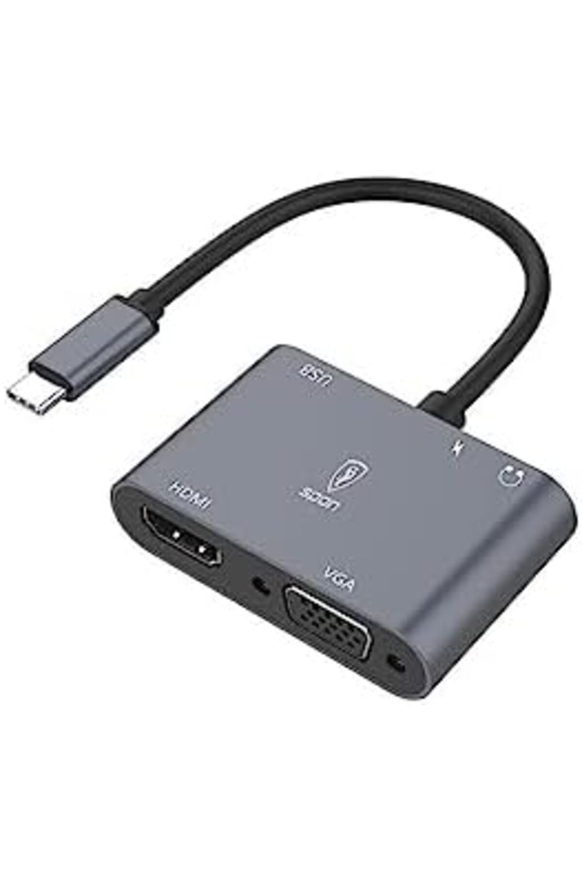 Spon-محول USB C متعدد المنافذ 5 في 1 من SB Spoon 1