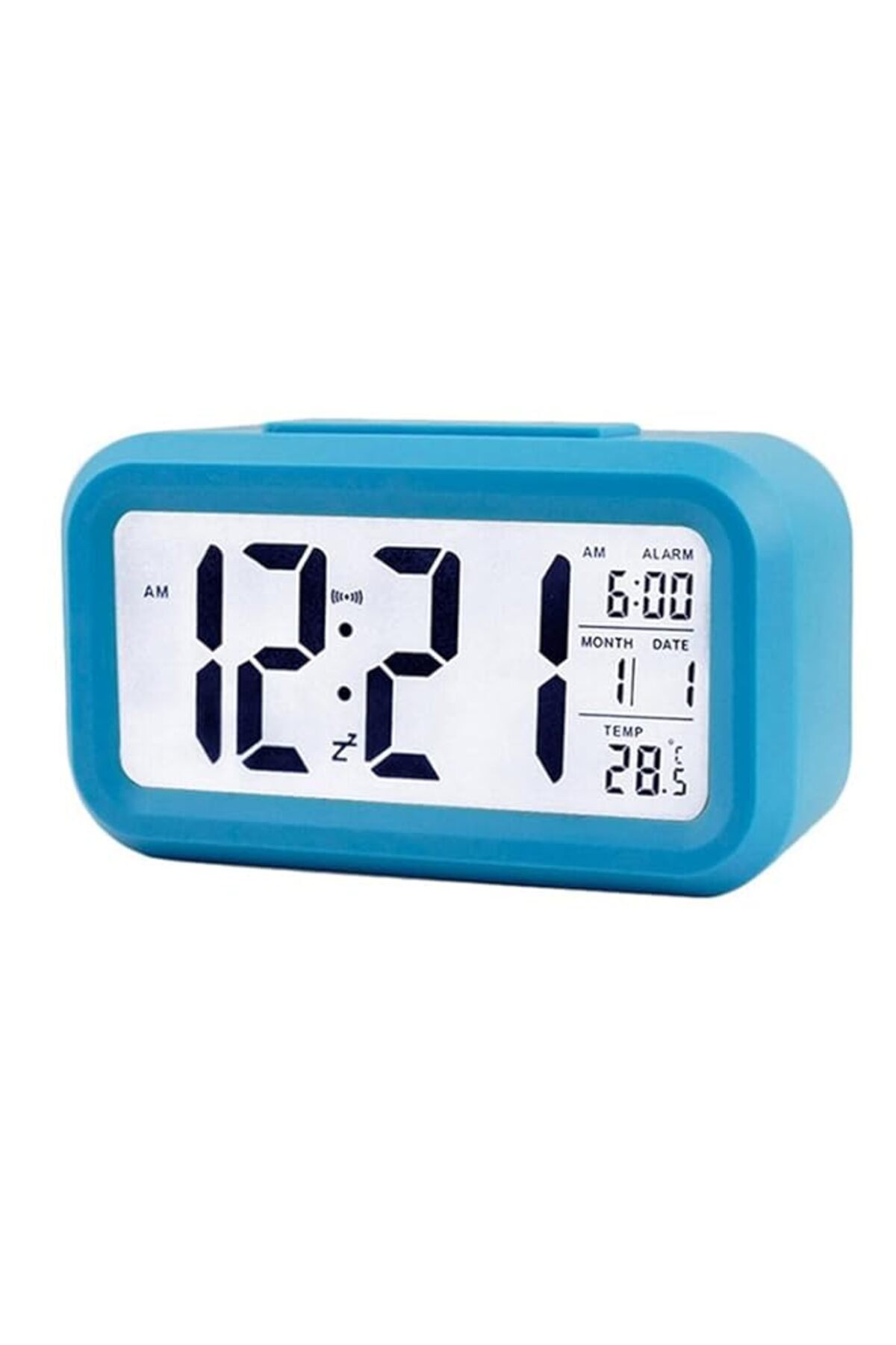 Generic-Eacam Smart Digital Alarm Clock with Date and Temperature Snooze Button on Top Battery Operated Rec 1