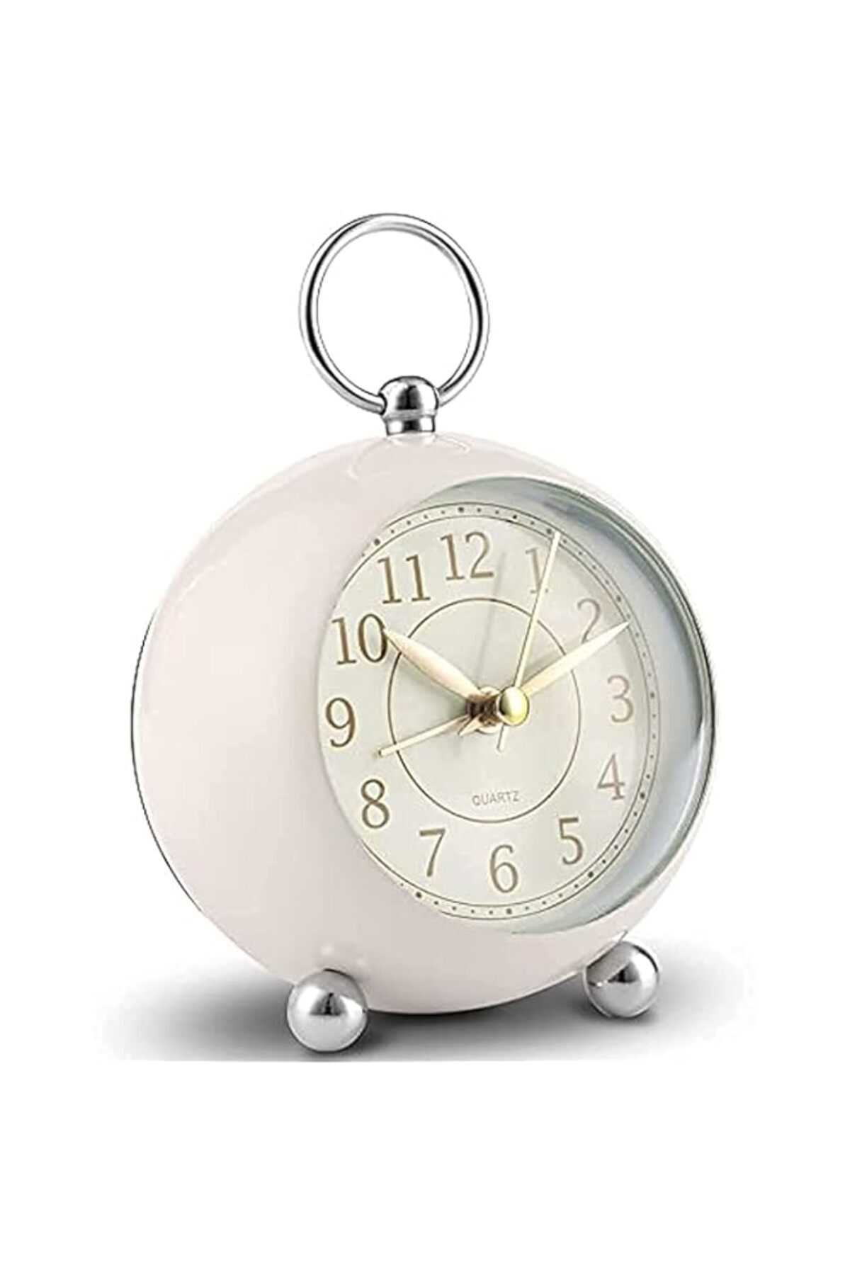 Generic-KASTWAVE Silent Bedside Clocks Non-Ticking with Light Large Display, Battery Powered, Desk Clock An 1