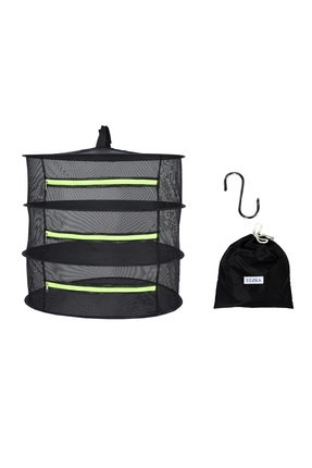 ULZKA Lüx 3 Katlı Fermuarlı Meyve Sebze Kurutma Filesi | Katlanabilir Meyve S...