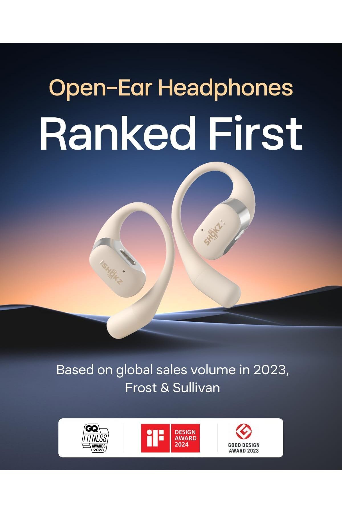 Shokz-OpenFit Open-Ear True Wireless Bluetooth Headphones with Microphone, Earbuds with Earhooks, Sw 5