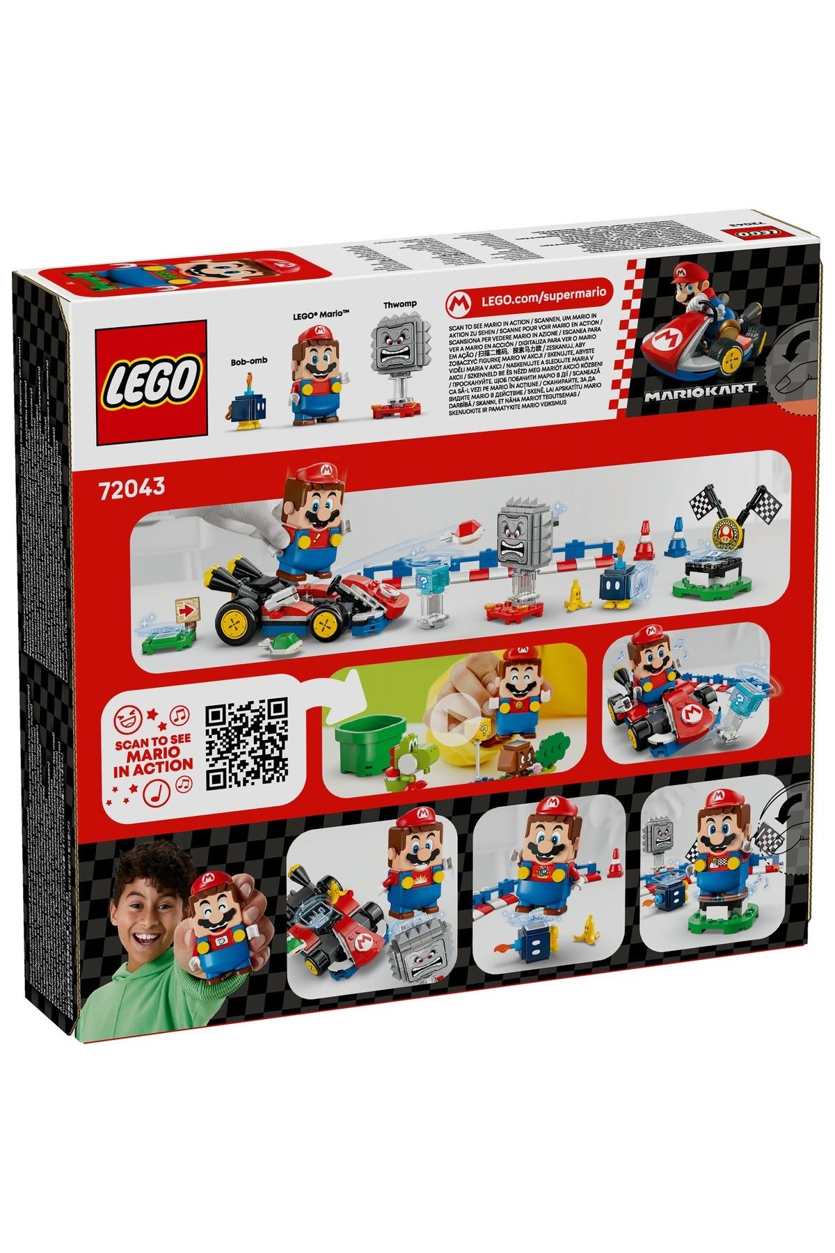 LEGO-Super Mario - Mario Kart Set Interactive Mario and Standard Kart (72043) 3