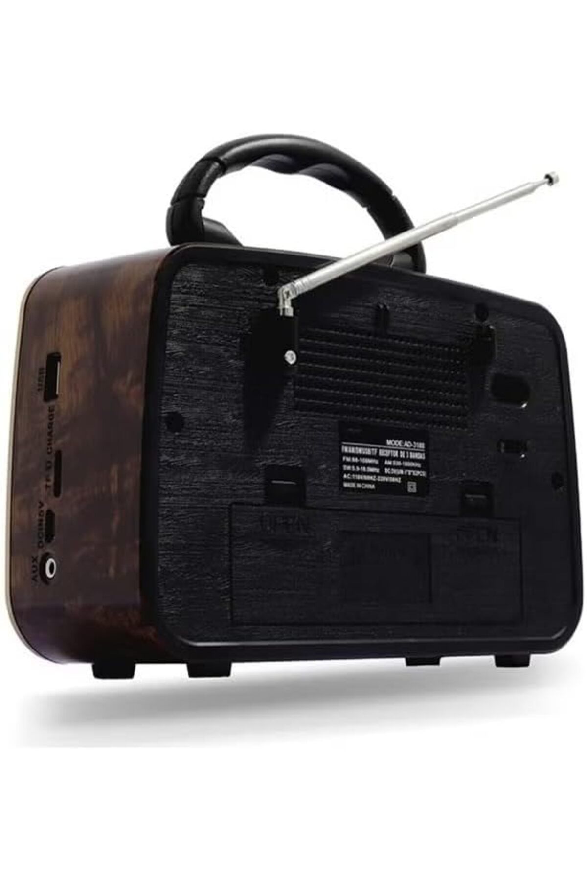 Generic-Bluetooth Hi-Fi Speaker with FM/AM/SW Radio, Flashlight, USB/TF Card Slot, AUX Input, Portable Wirel 4