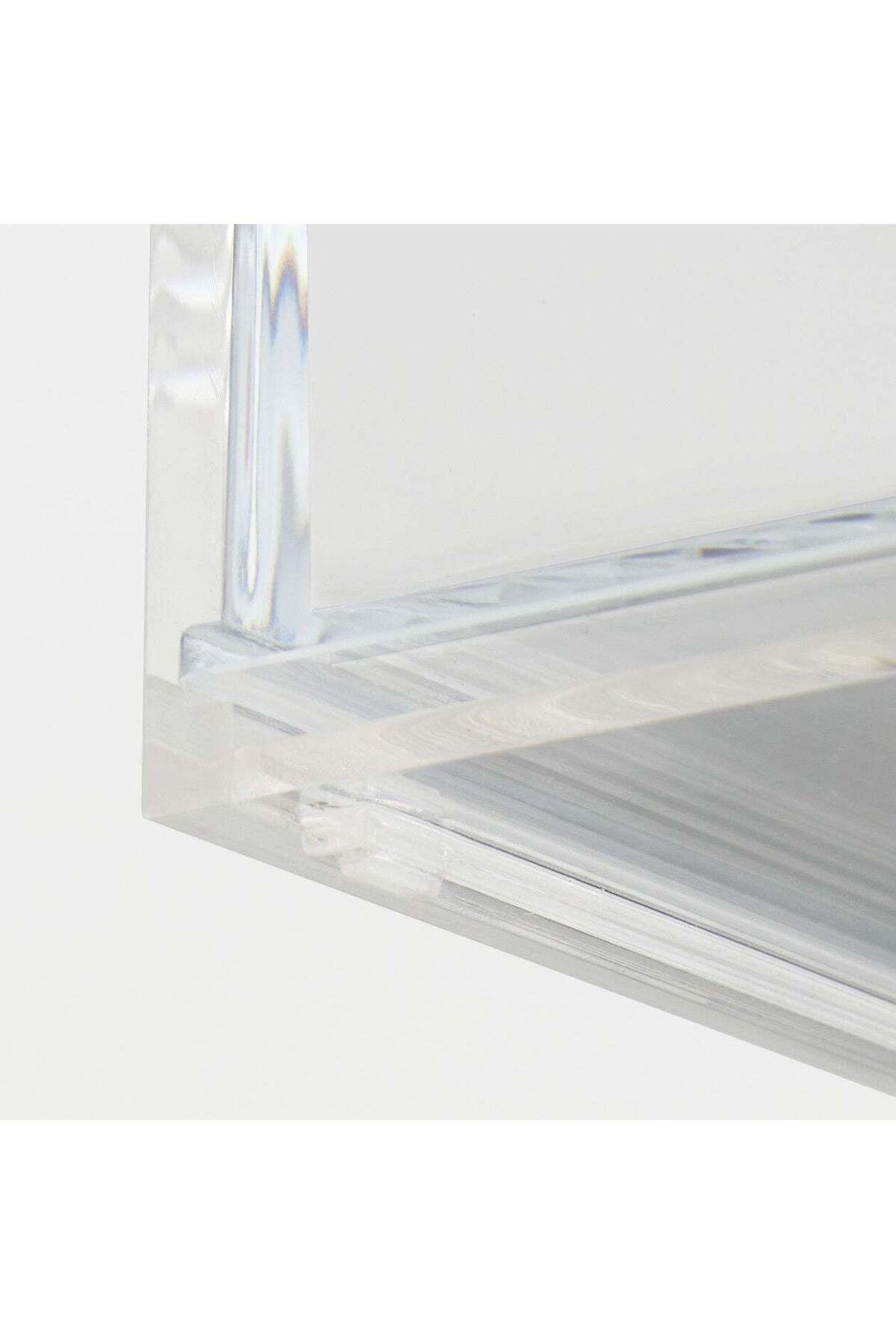 Muji-Stackable Acrylic Storage Case with 2 Layered Lid Drawer, Clear, 175 x 130 x 95 mm 8