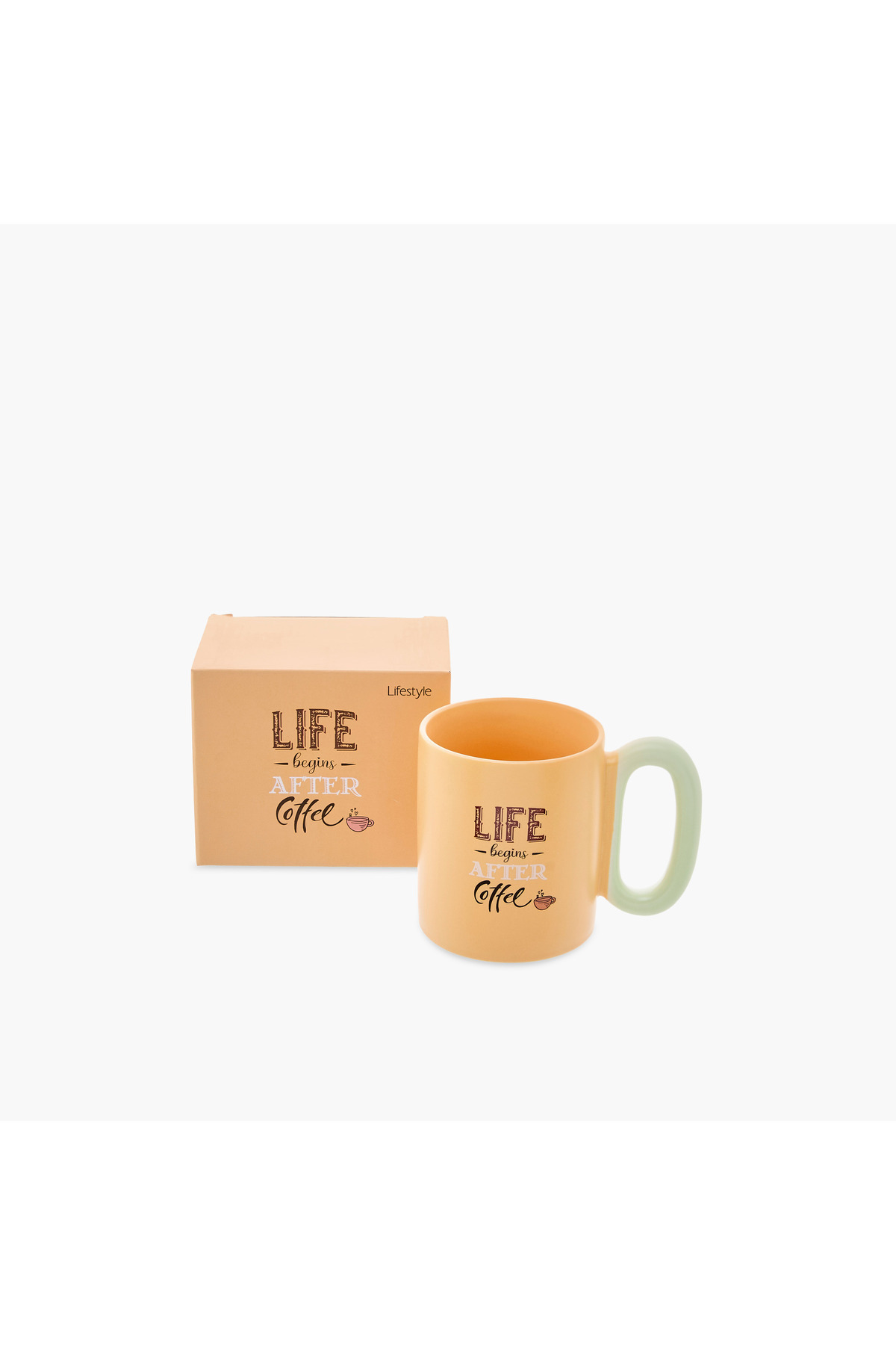 Lifestyle-Slogan Print New Bone China Mug with Handle - 340 ml 4