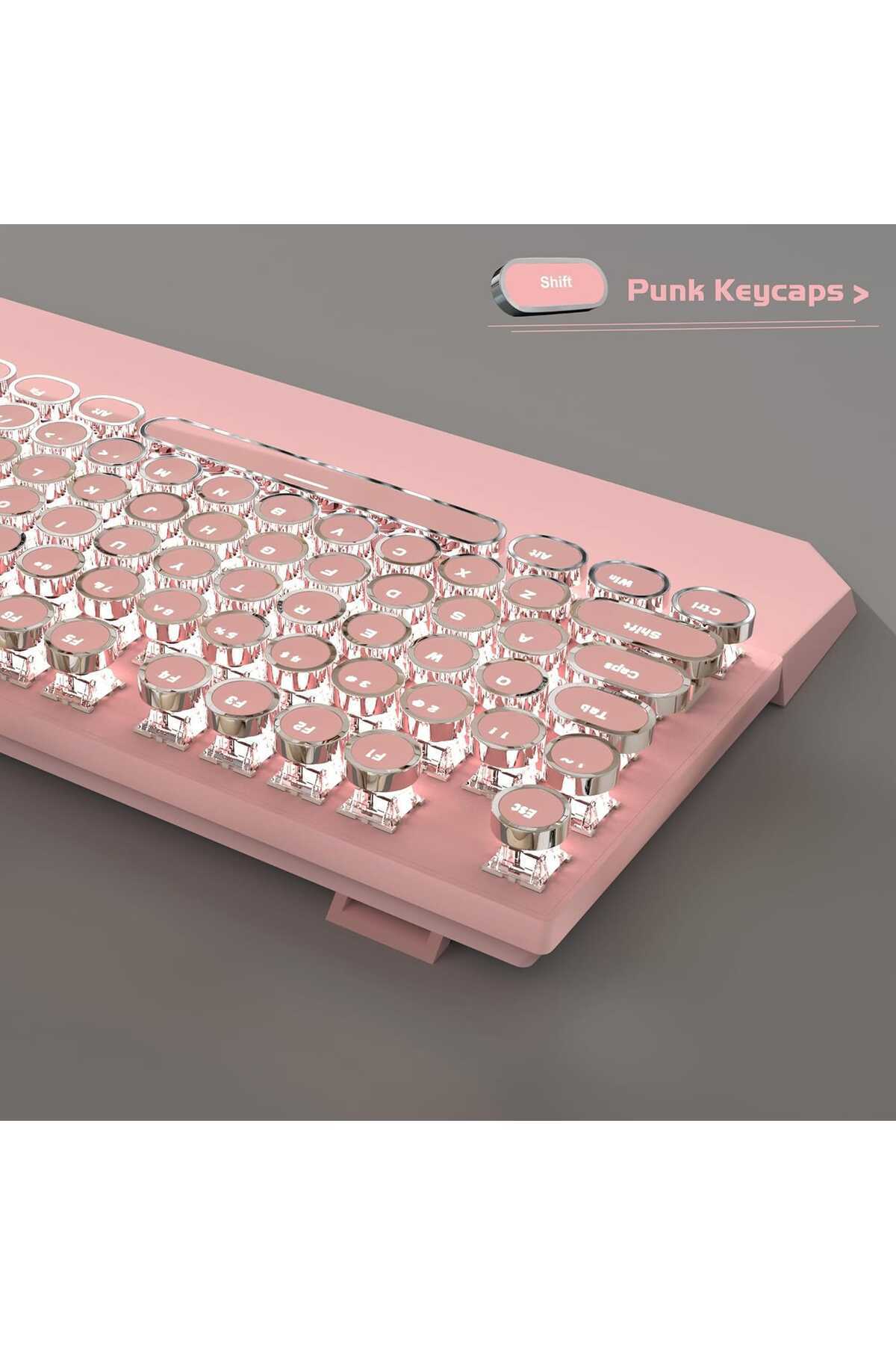Timebox-Mechanical Gaming Keyboard, LED lighting, 104 low key keys, wired and Removable Magnetic Wrist Rest 5