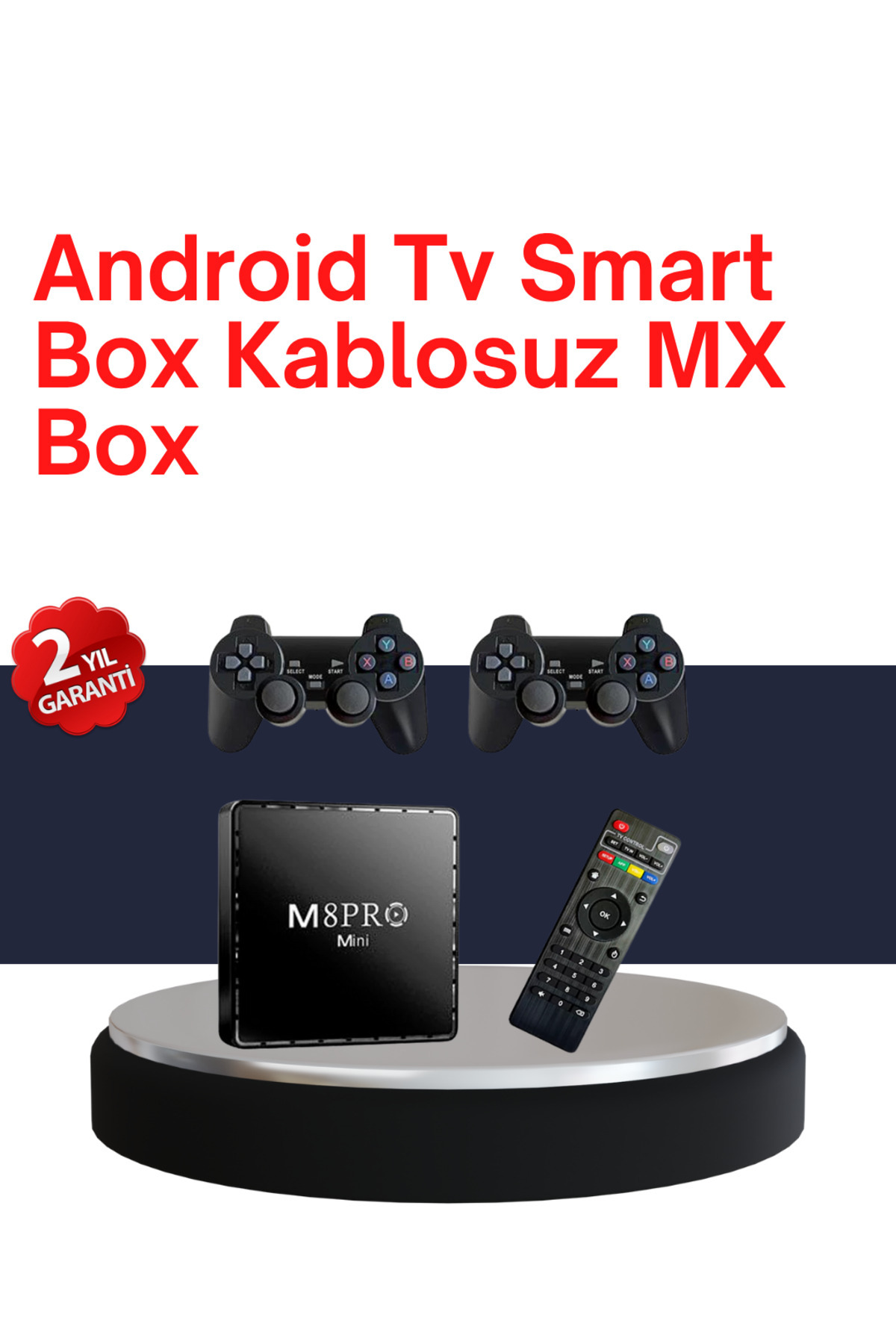 teknodayım Retro Oyun Konsollu Akıllı Android TV Kutusu