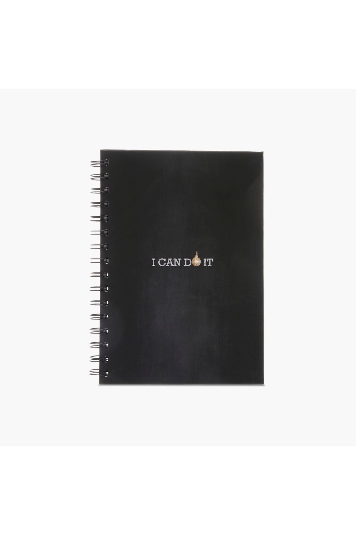 Lifestyle-Slogan Print A5 Hardbound Spiral Notebook 1