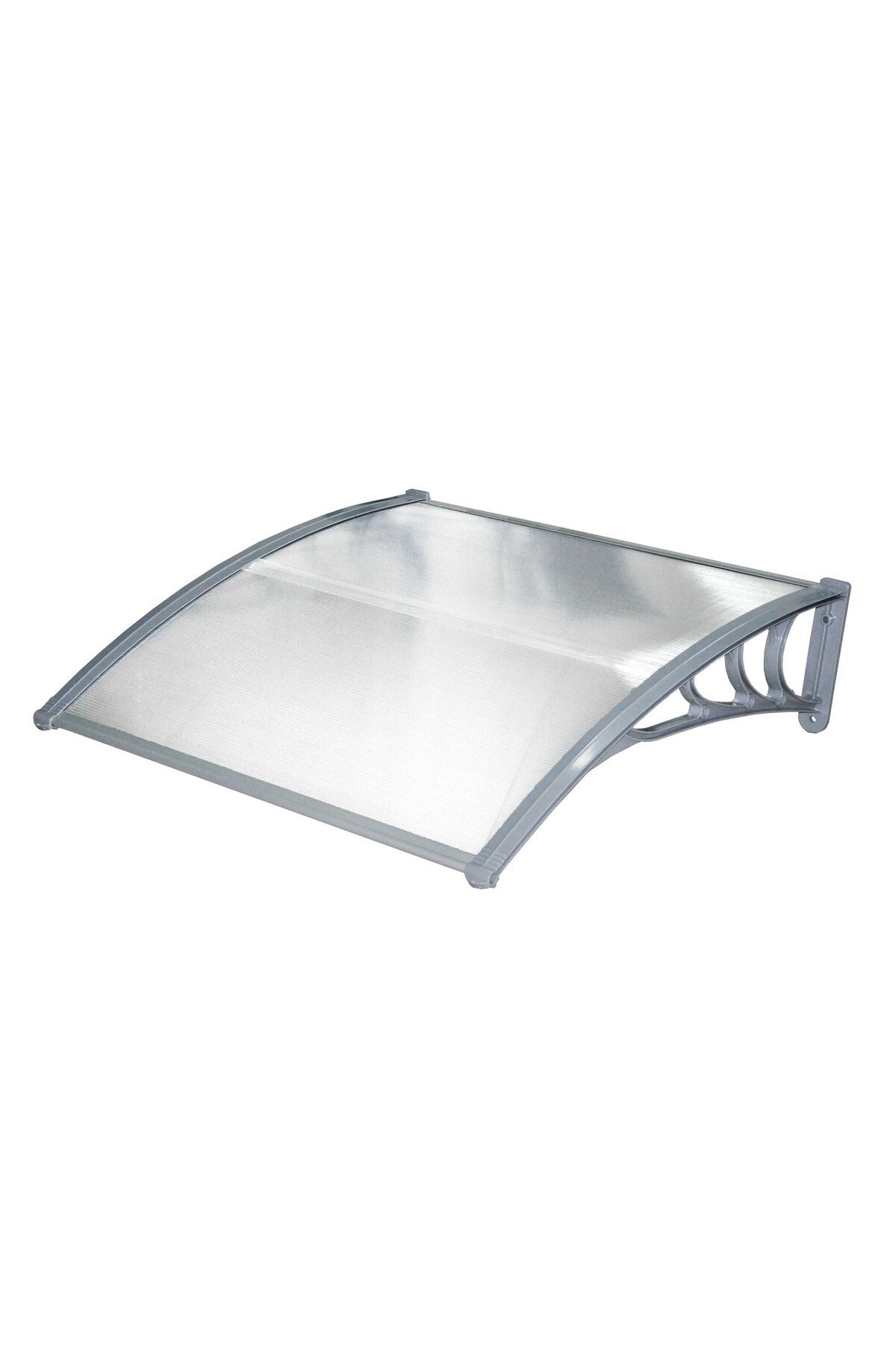 Alma Net Office-Modular Awning, Gray with Transparent Polycarbonate, 120 x 100 cm 3