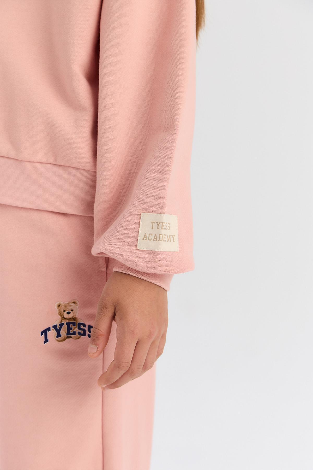 Tyess BG Store Kız Bebek Pudra Sweatshirt fotoğrafı 4 (önizleme)