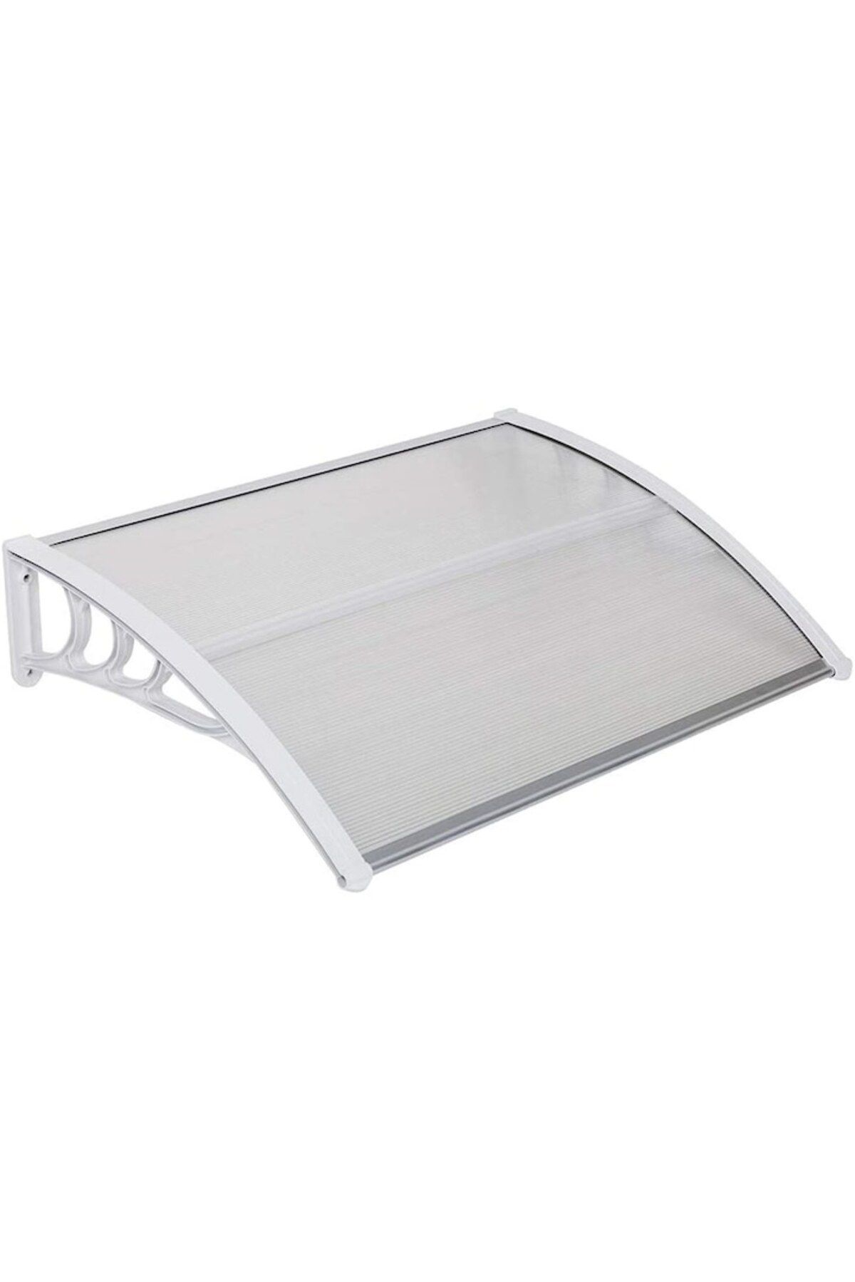 Alma Net Office-Modular Awning, White with Transparent Polycarbonate, 120 x 100 cm 2