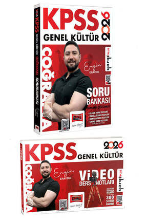Yargı Yayınları 2026 KPSS Genel Kültür Coğrafya Soru Bankası ve Video Ders No...
