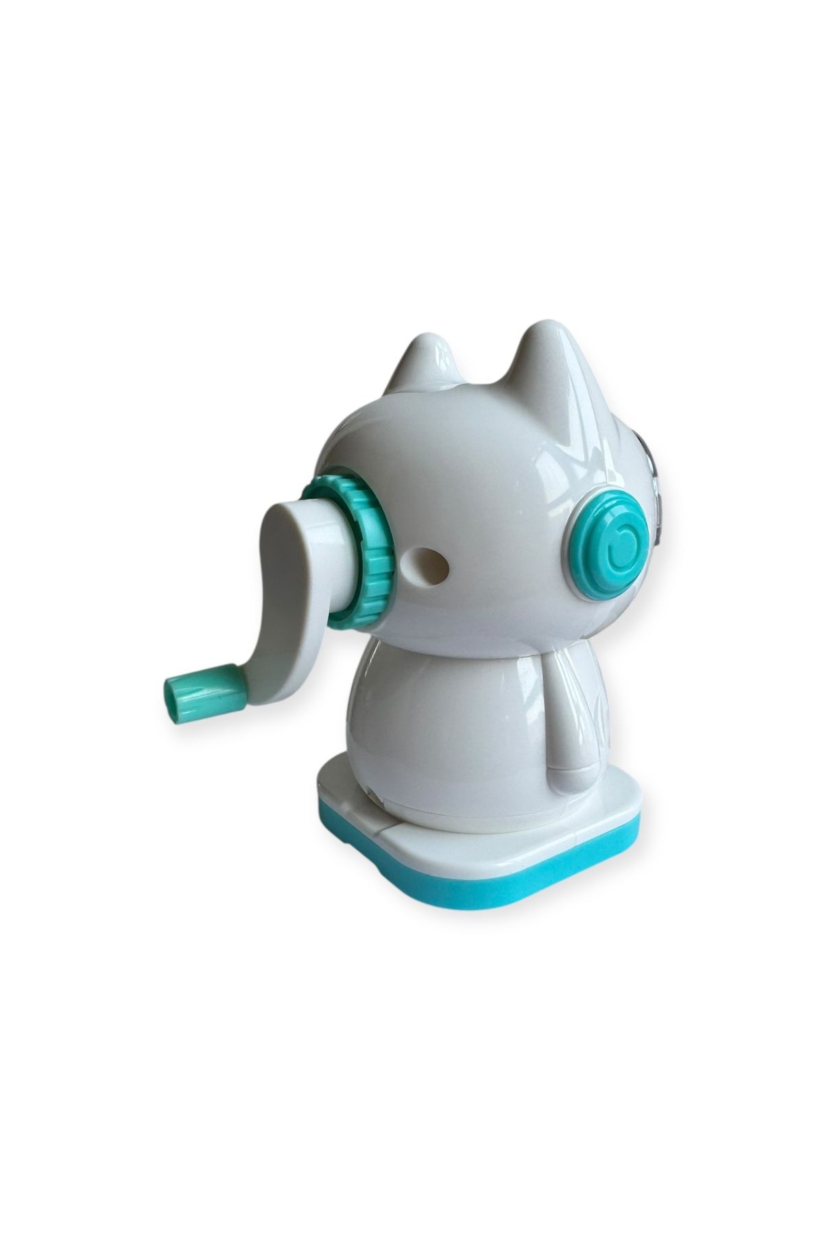 Polin-Mechanical Pencil Sharpener with Cat Design, Rotating Lever, 4 Color Options 4