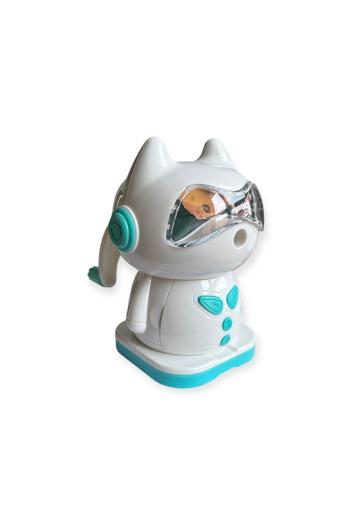 Polin-Mechanical Pencil Sharpener with Cat Design, Rotating Lever, 4 Color Options 6