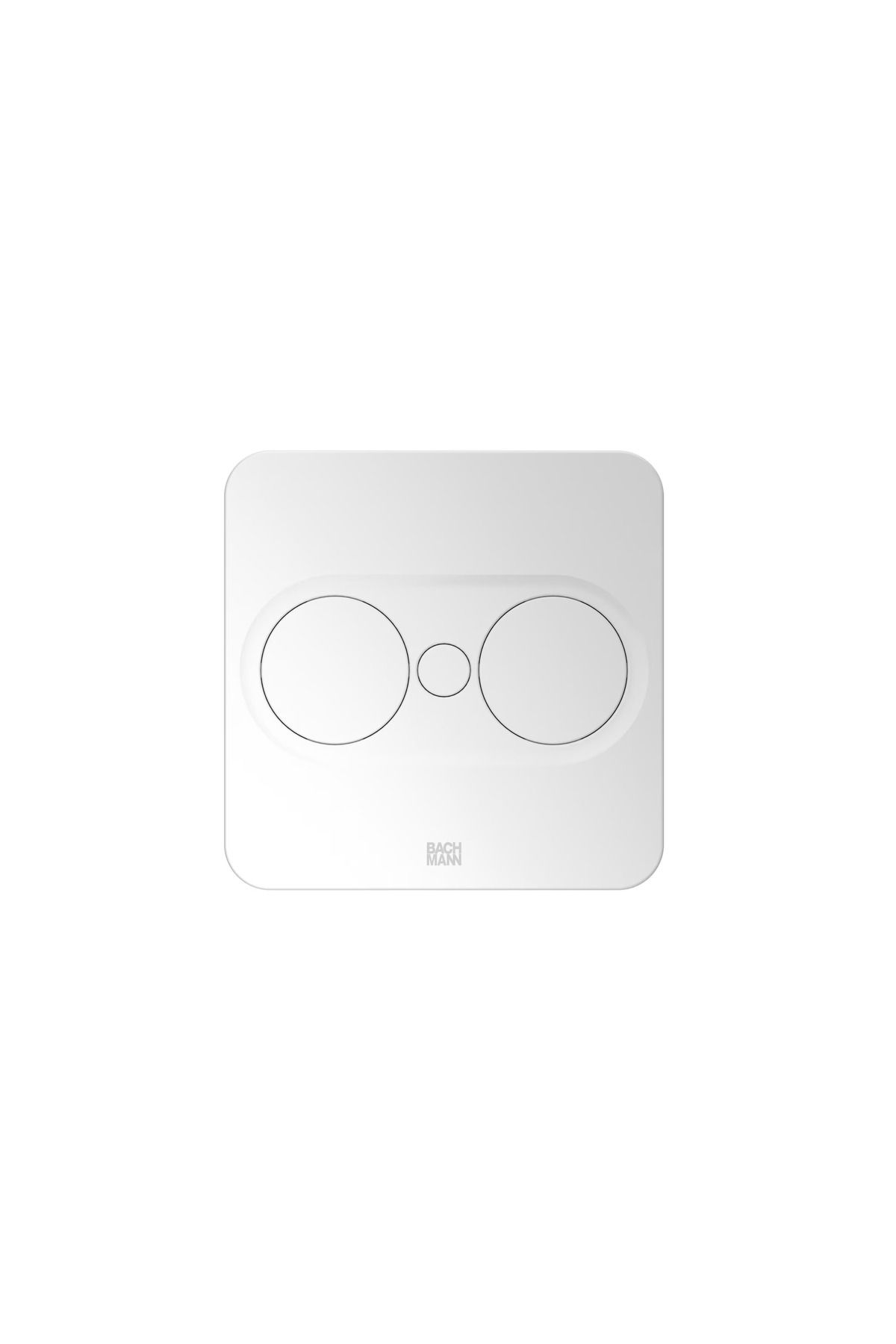 Bachmann-TWIST 2 square built-in multi-socket, 2 sockets and 2m cord, matt white 1