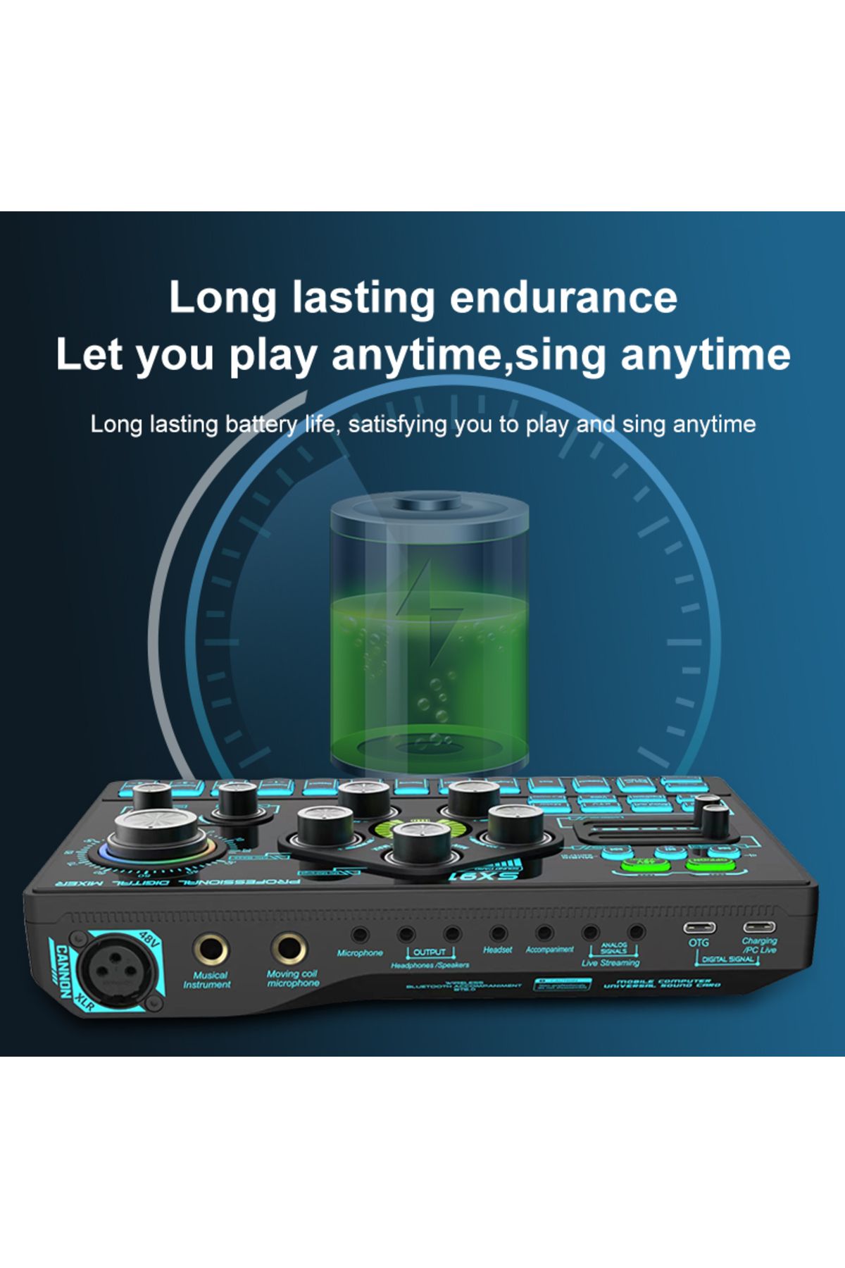 Choice-Sound Card Podcast Microphone Sound Card Microphone Sound Mixer live Sound Card Audio Mixing Cons... 6