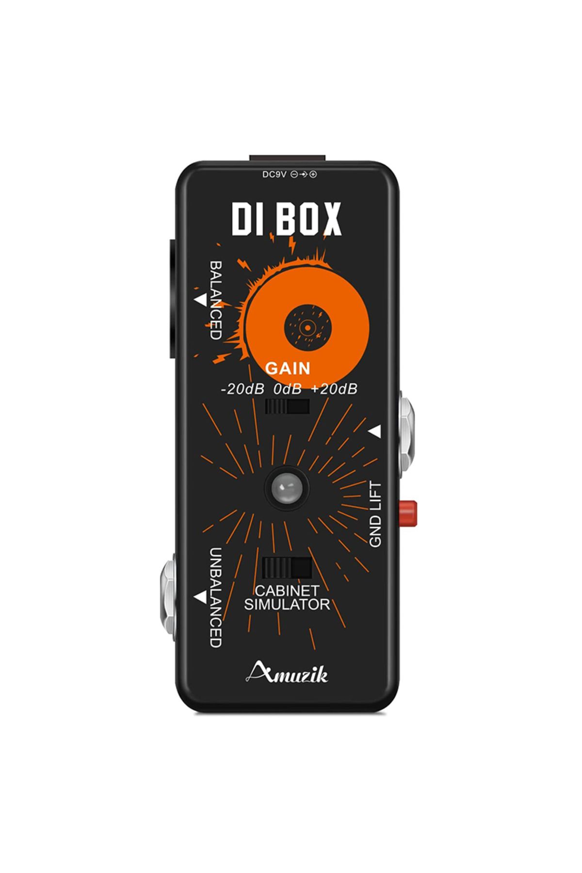 Choice-صندوق إدخال مباشر صغير من Amuzik DI BOX محاكاة خزانة الجيتار الذكية ذات التشويه المنخفض للغاية الدواسات E... 8