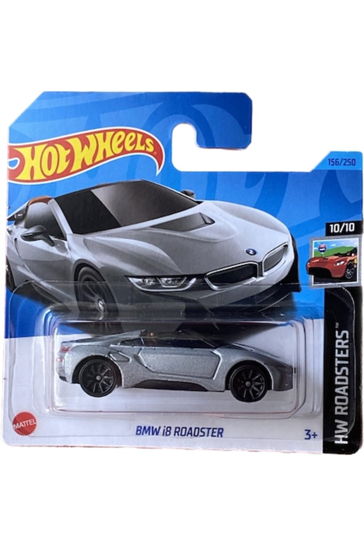 Masinuta Hot Wheels, BMW i8 Roadster, Gri Metalizat, 1:64